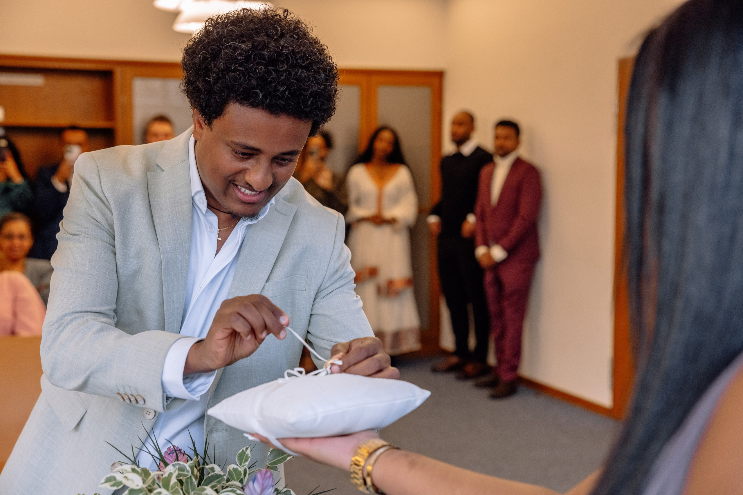 Äthiopische Hochzeit in der Mandlstrasse/Frühling 2025. Hochzeitsfotograf München Taufe Familienfotograf Tanja Mauke