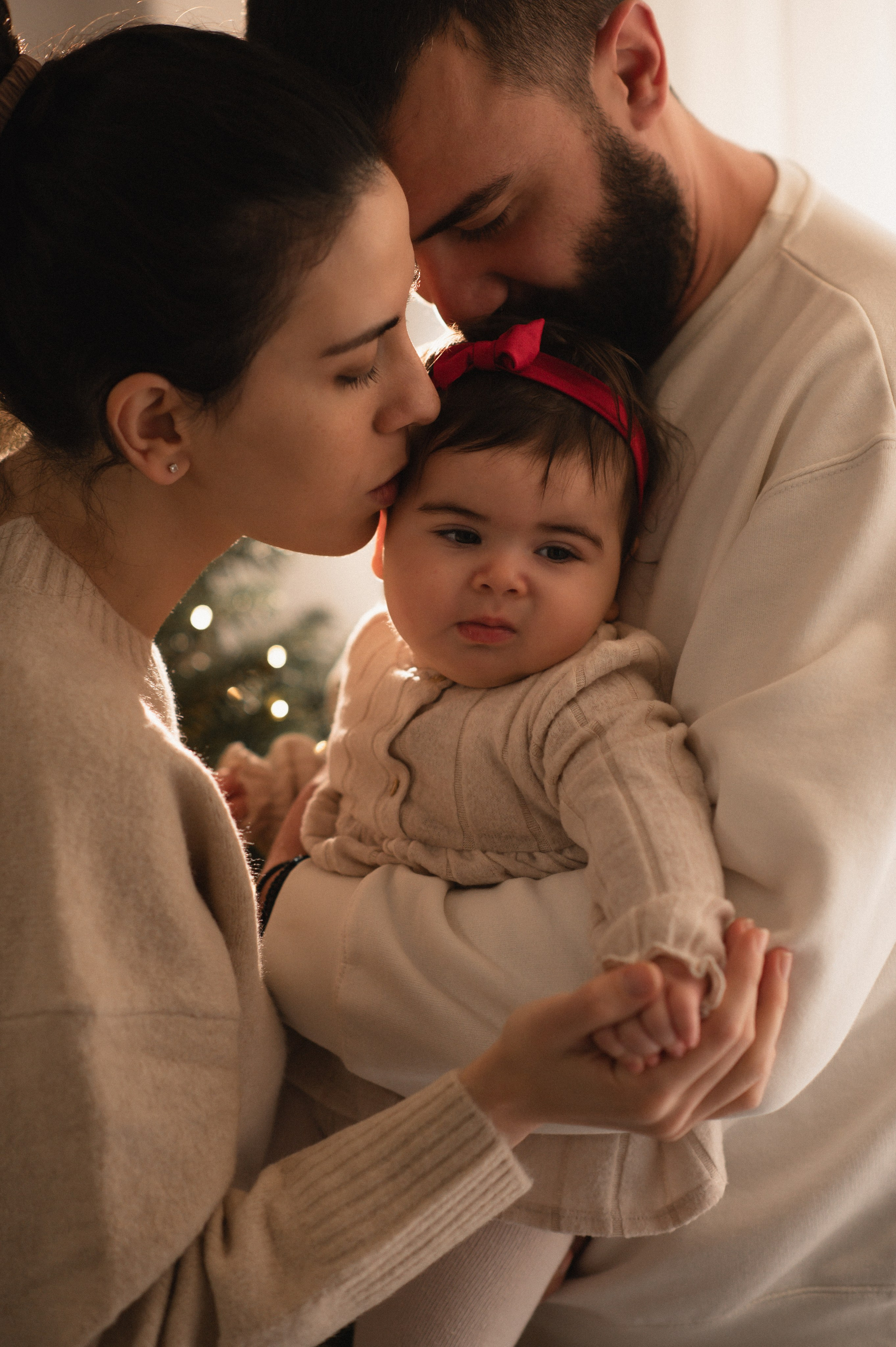 First Christmas. Family, children, portrait, and event photography in Thessaloniki