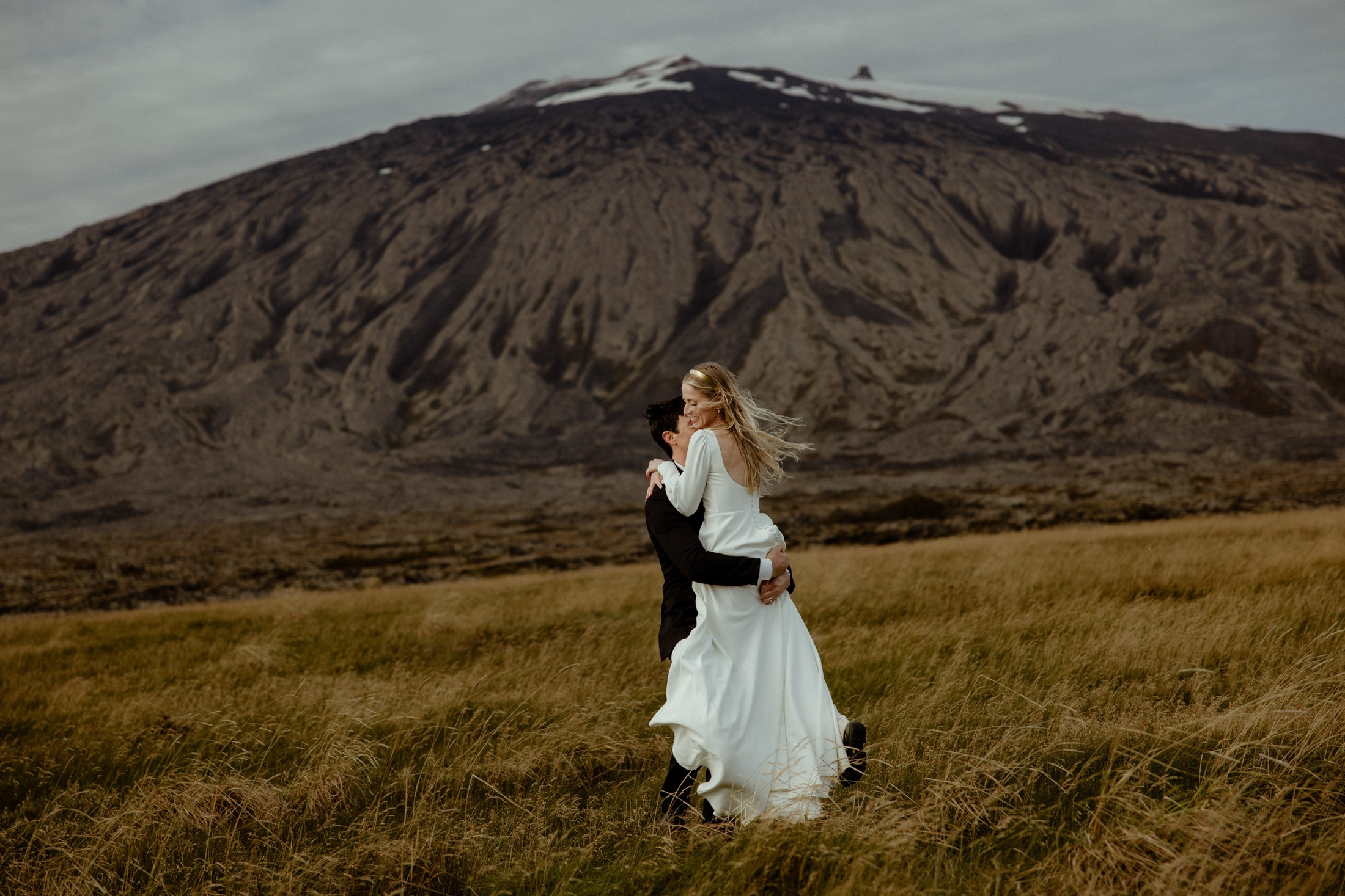 Iceland elopement at Budir Black Church | Snæfellsnes wedding by Iceland elopement photographer & videographer. Iceland elopement photographer & videographer