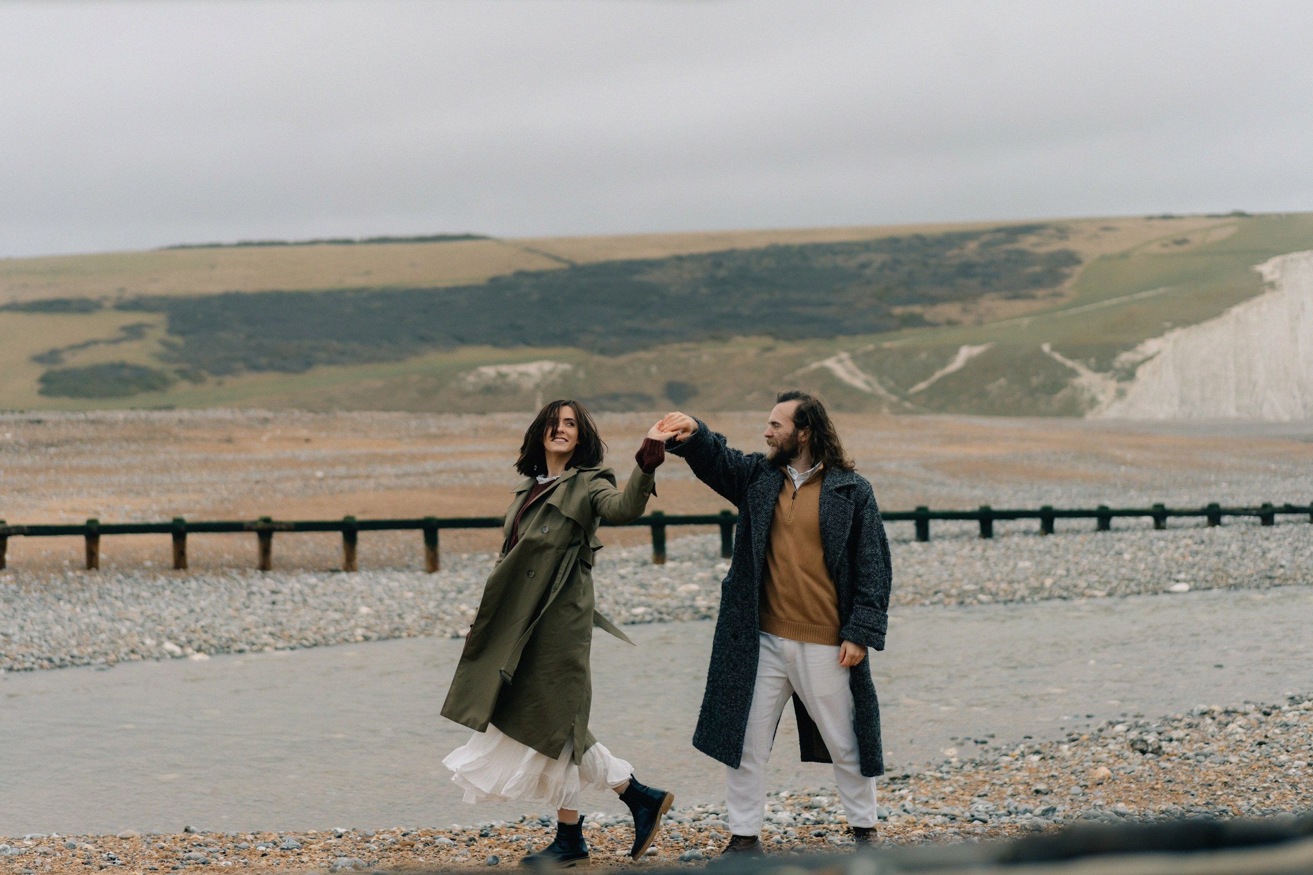 Engagement session in Seven Sisters. London portrait and family photographer