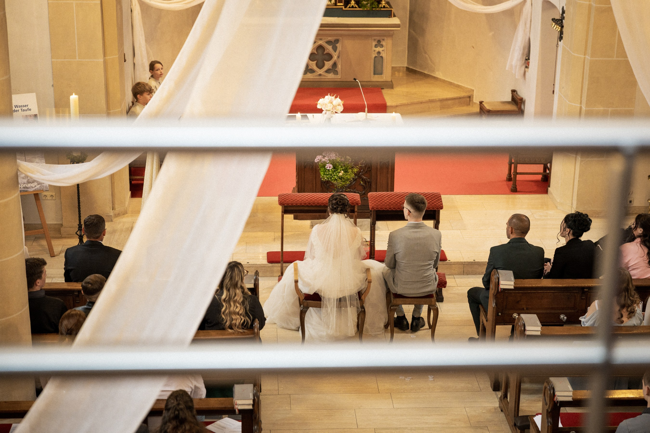 Kirchliche Trauung. Hochzeitfotograf in Bielefeld