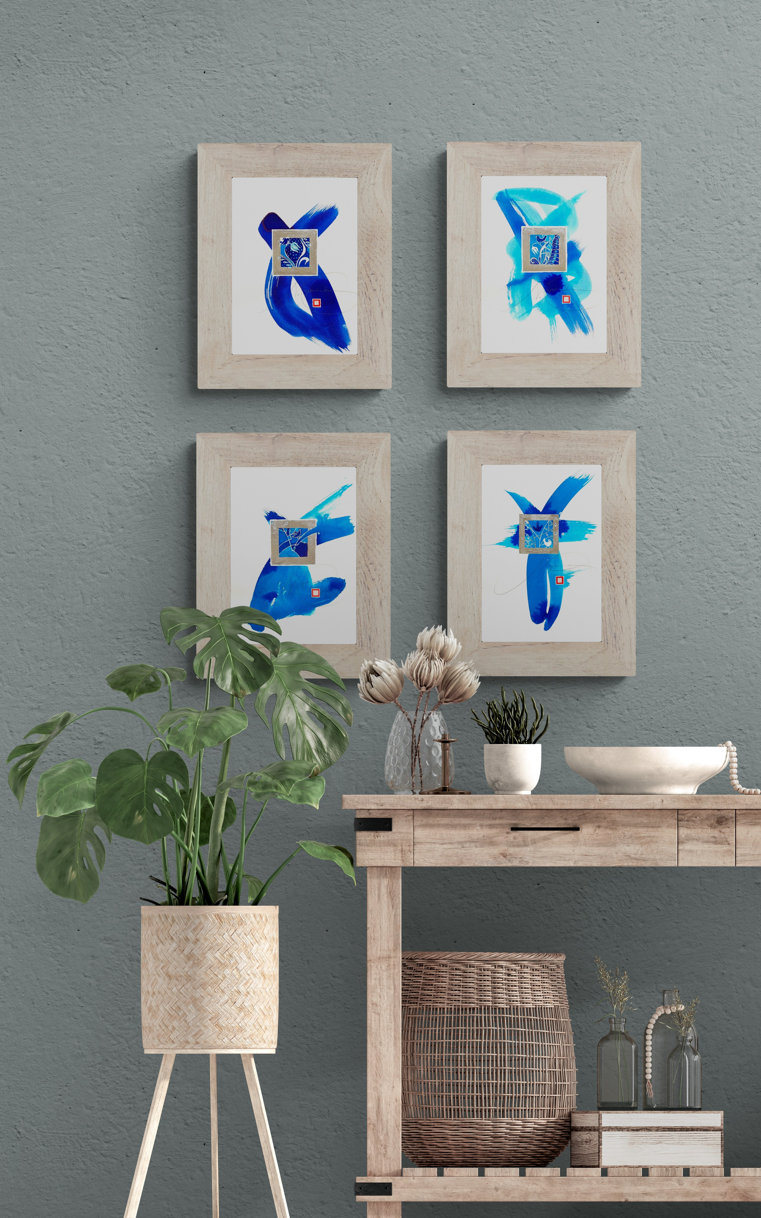 Blue Ink Silver. Nadia Kuprina. Artist