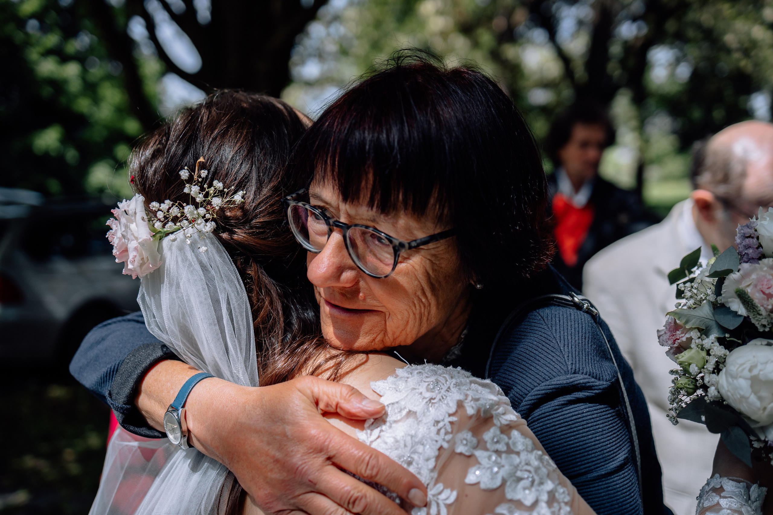 Trauung und Taufe: Heilig-Kreuz-Kirche. Hochzeitsfotograf München Taufe Familienfotograf Tanja Mauke
