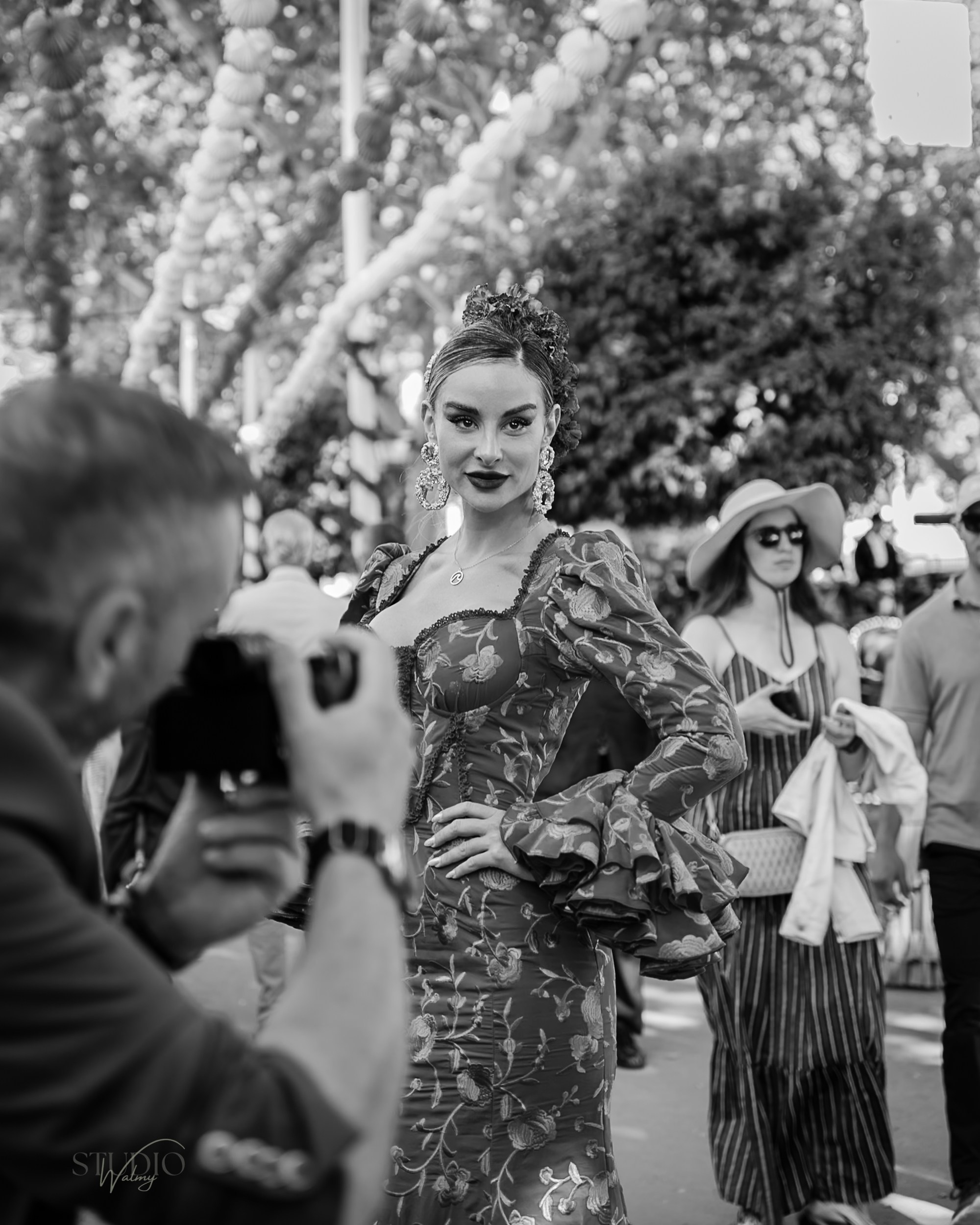 Sesión de fotos en feria de Abril de Sevilla. Inicio