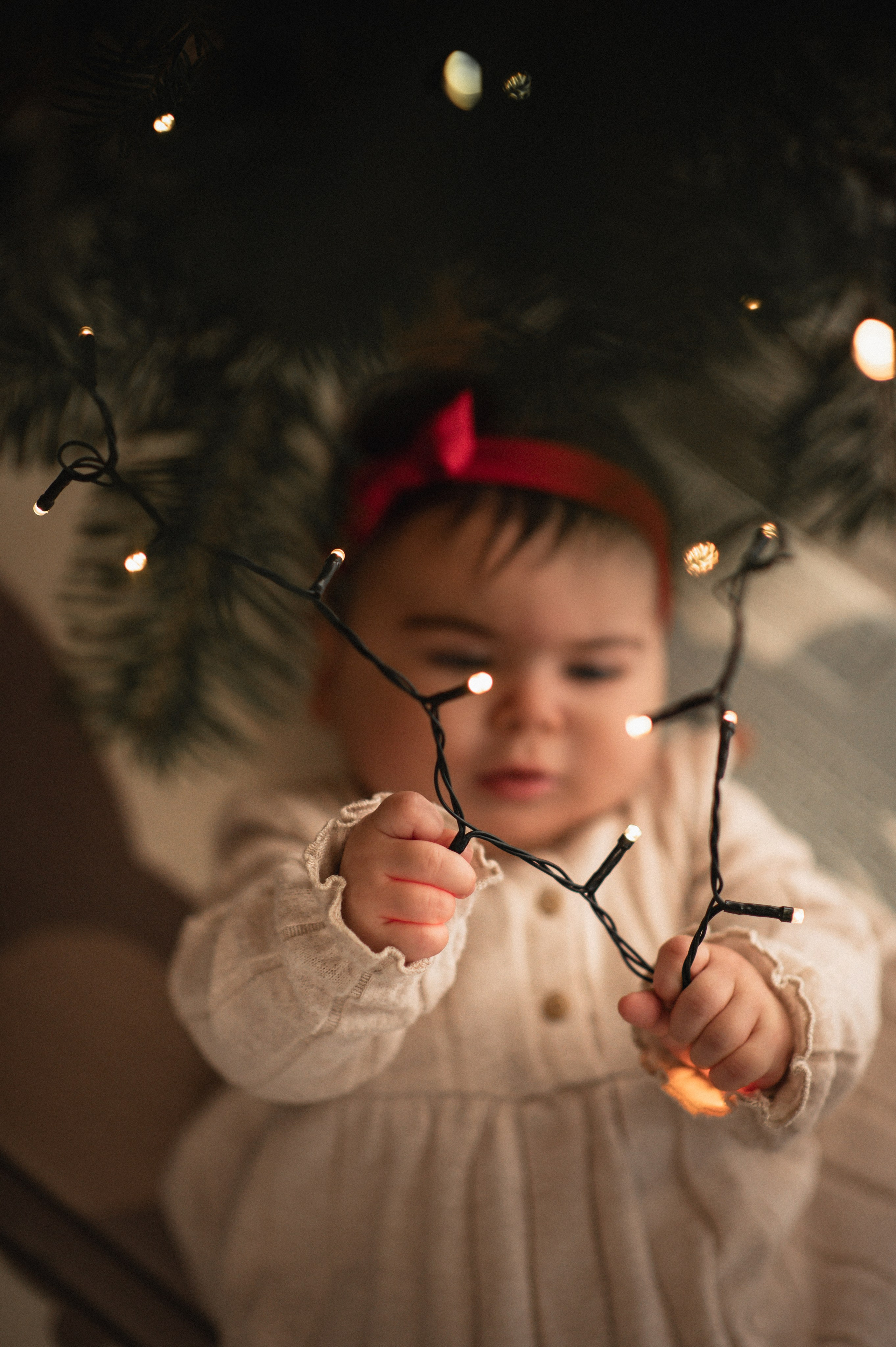 First Christmas. Family, children, portrait, and event photography in Thessaloniki