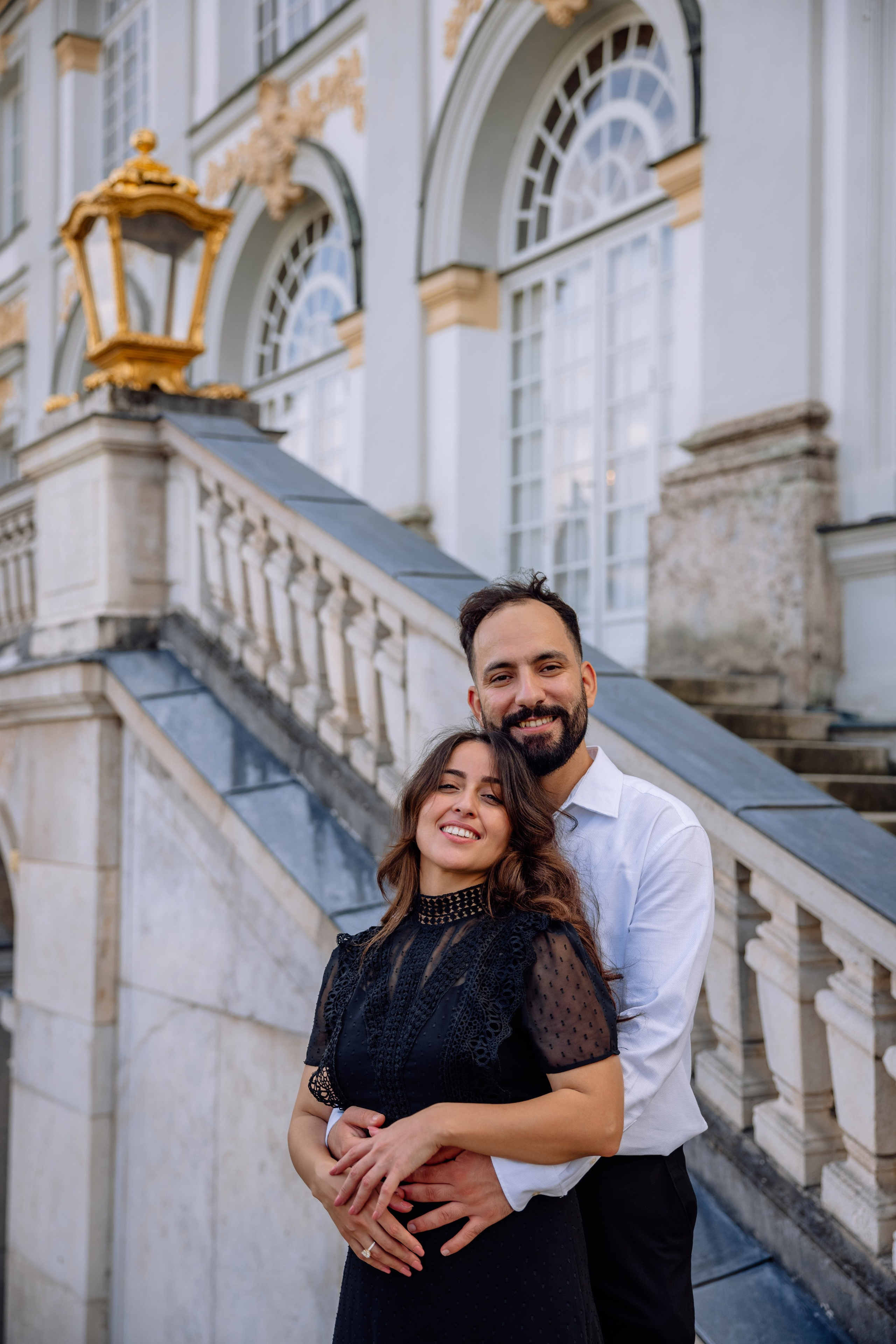 Antrag am Schloss Nymphenburg. Hochzeitsfotograf München Taufe Familienfotograf Tanja Mauke