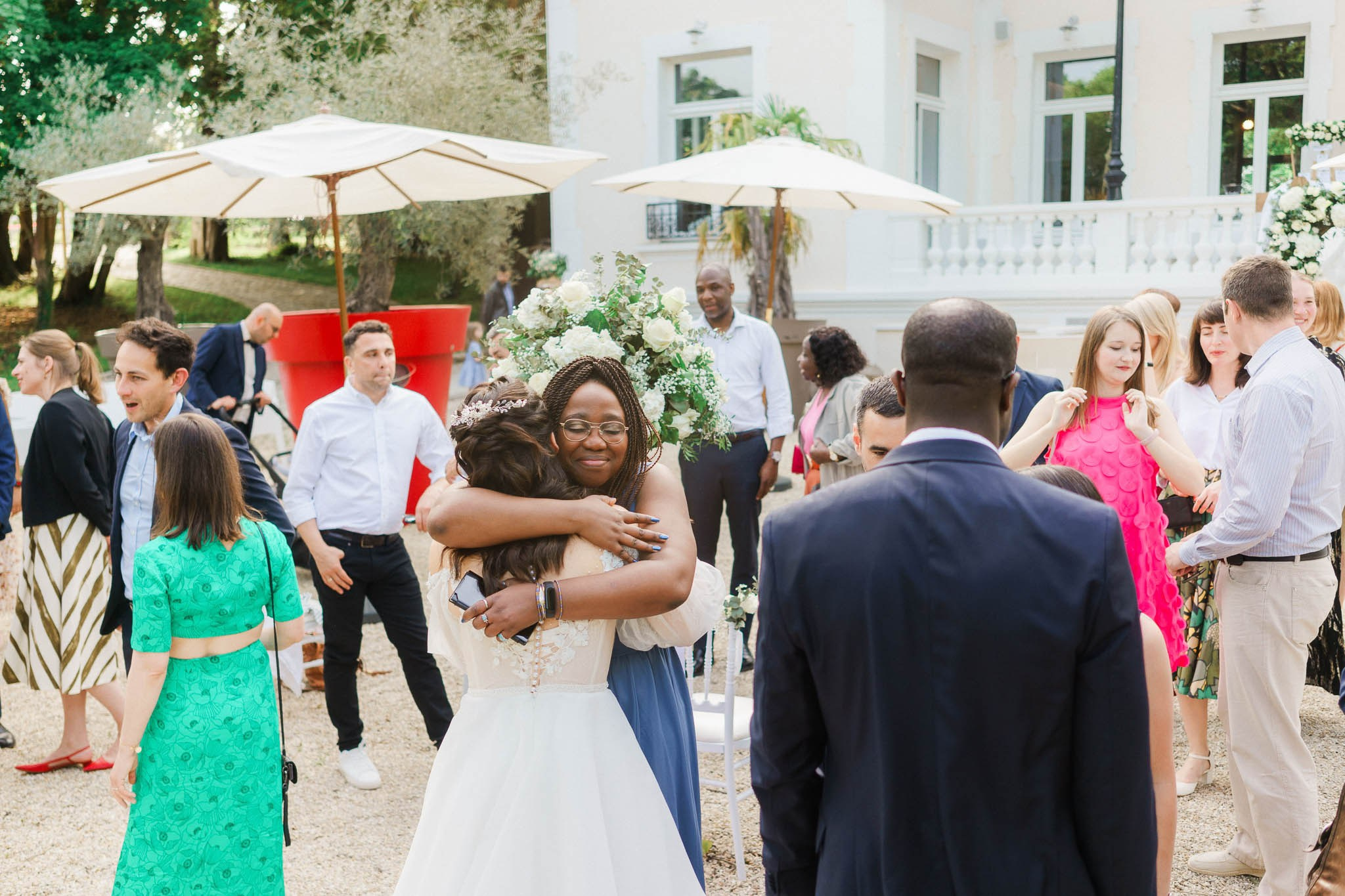 K& F, destination wedding photographer in L’Orangerie de l’Orée du Bois, France