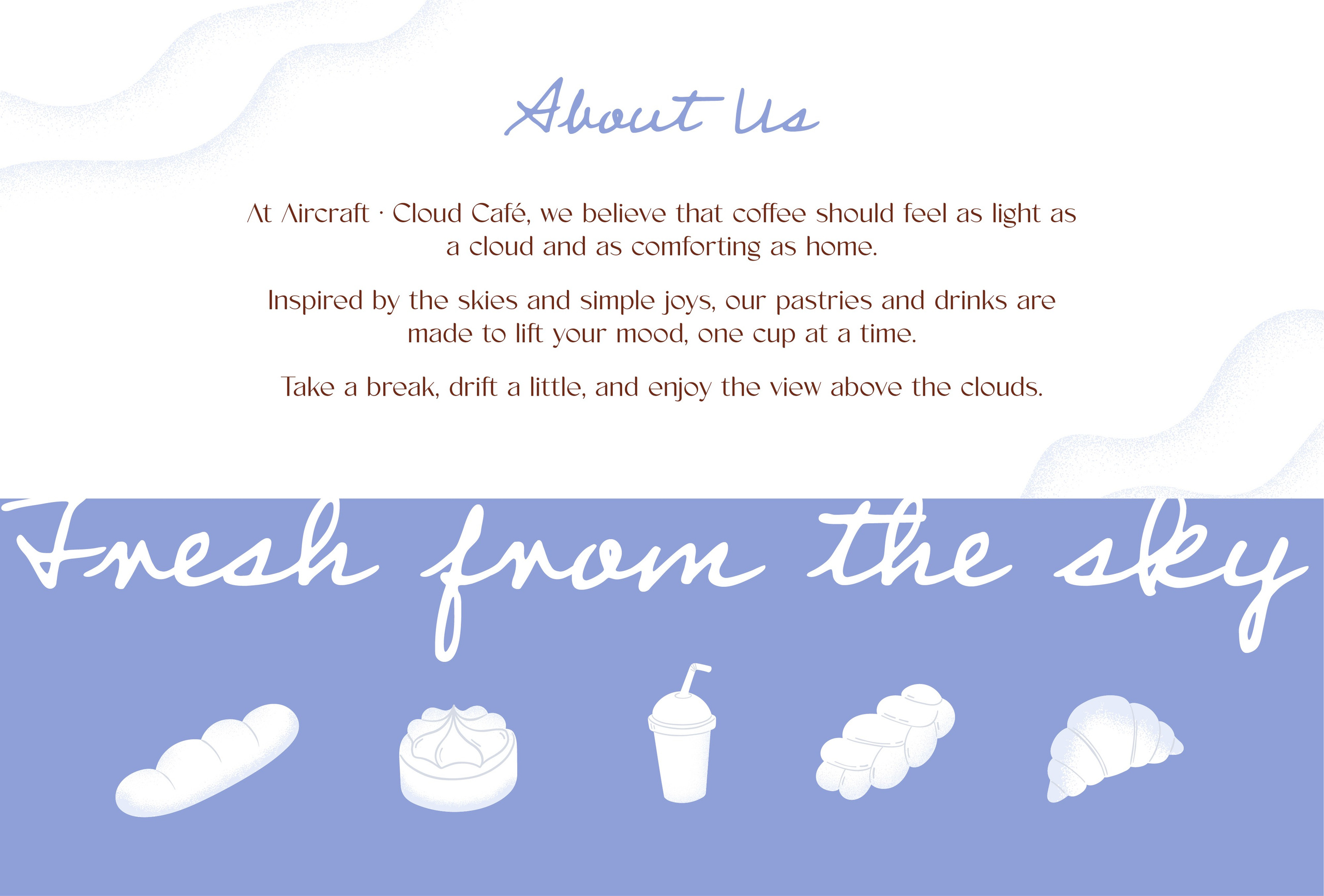 Aircraft Cloud Cafe. Helen Reveur | Illustrator & Brand Designer | Ready-Made & Custom Illustrations