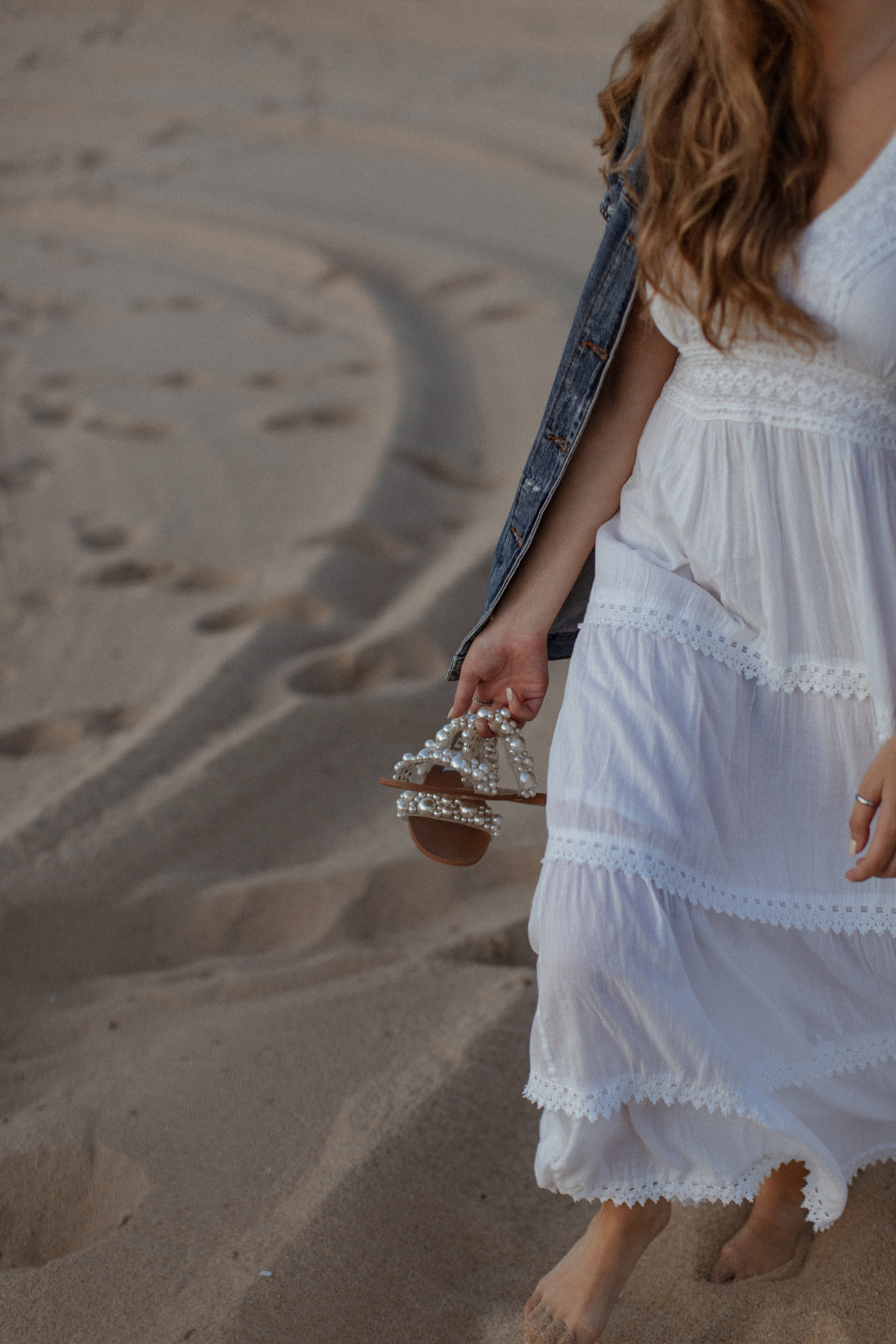 Sunset on the beach. True self