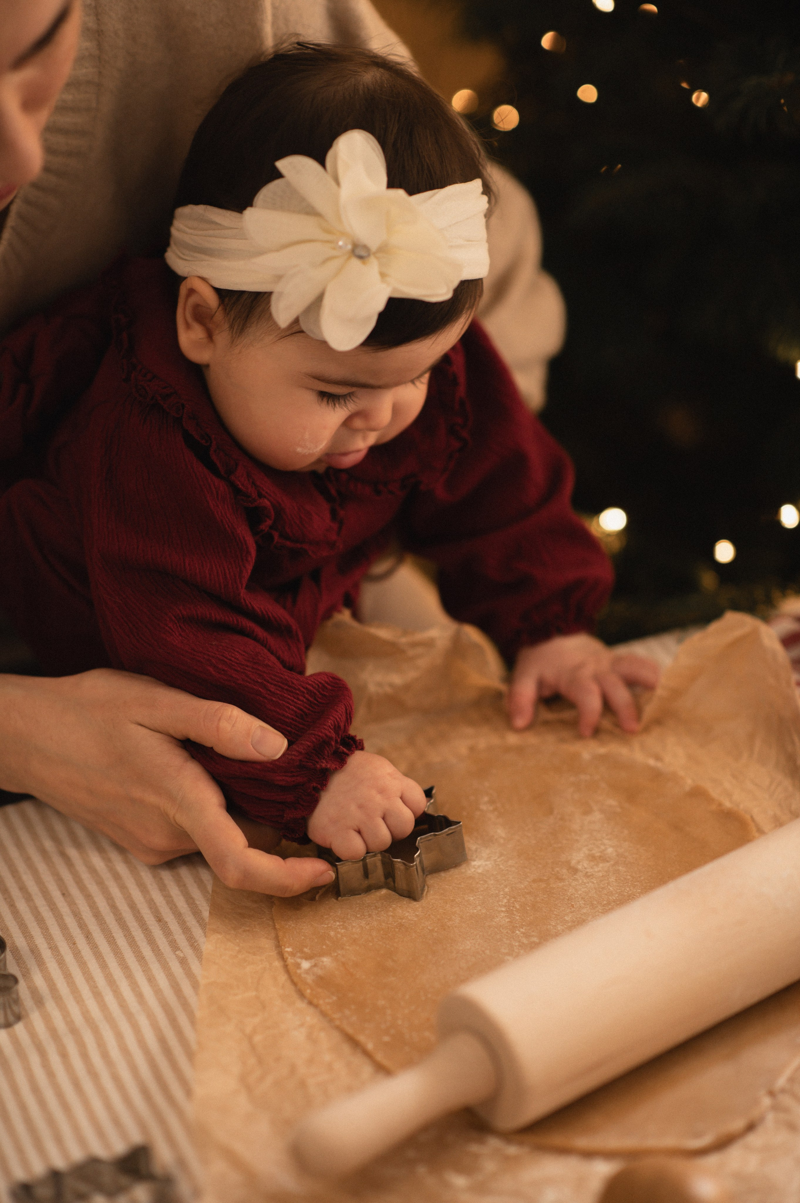 First Christmas. Family, children, portrait, and event photography in Thessaloniki