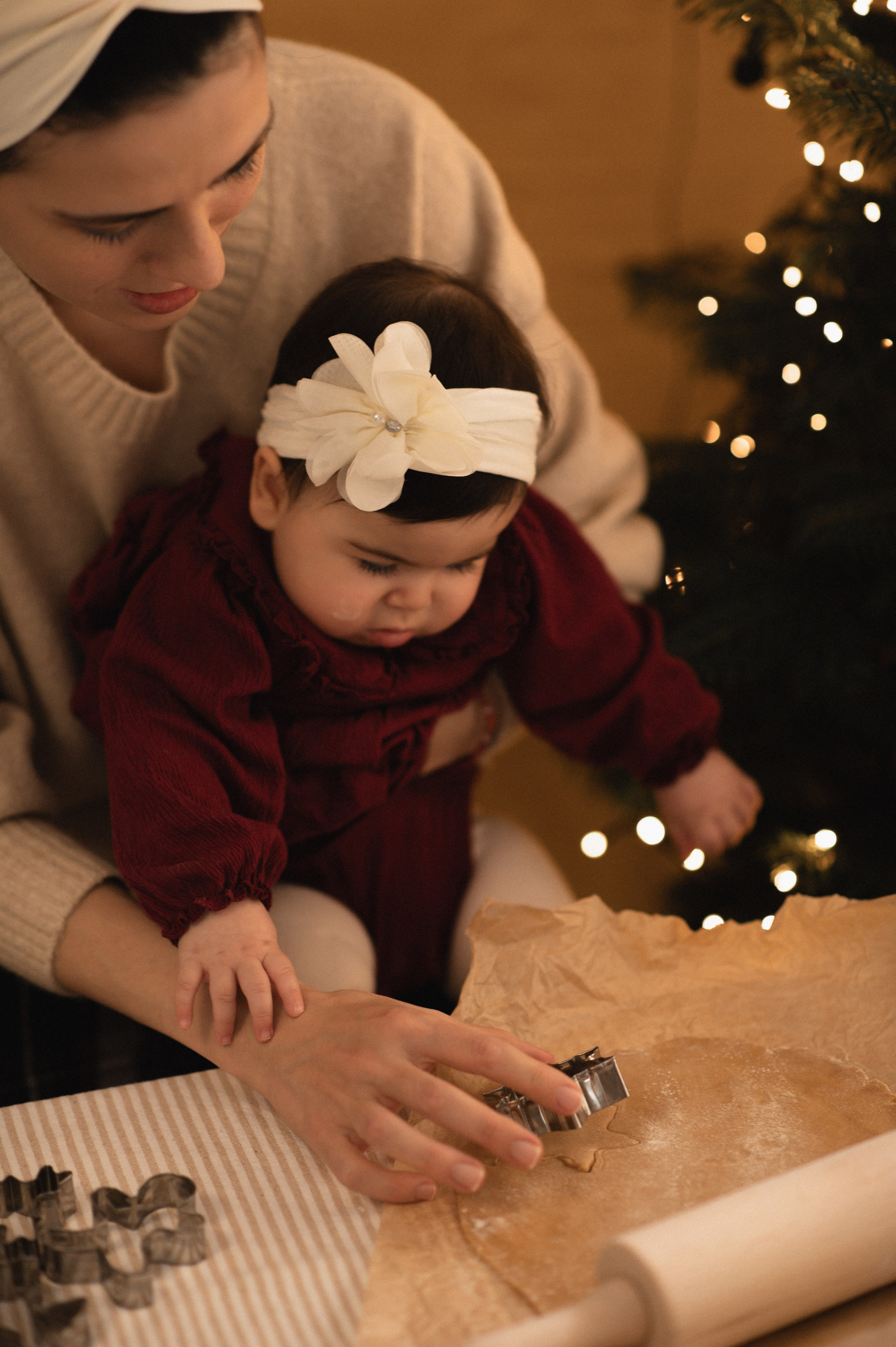 First Christmas. Family, children, portrait, and event photography in Thessaloniki