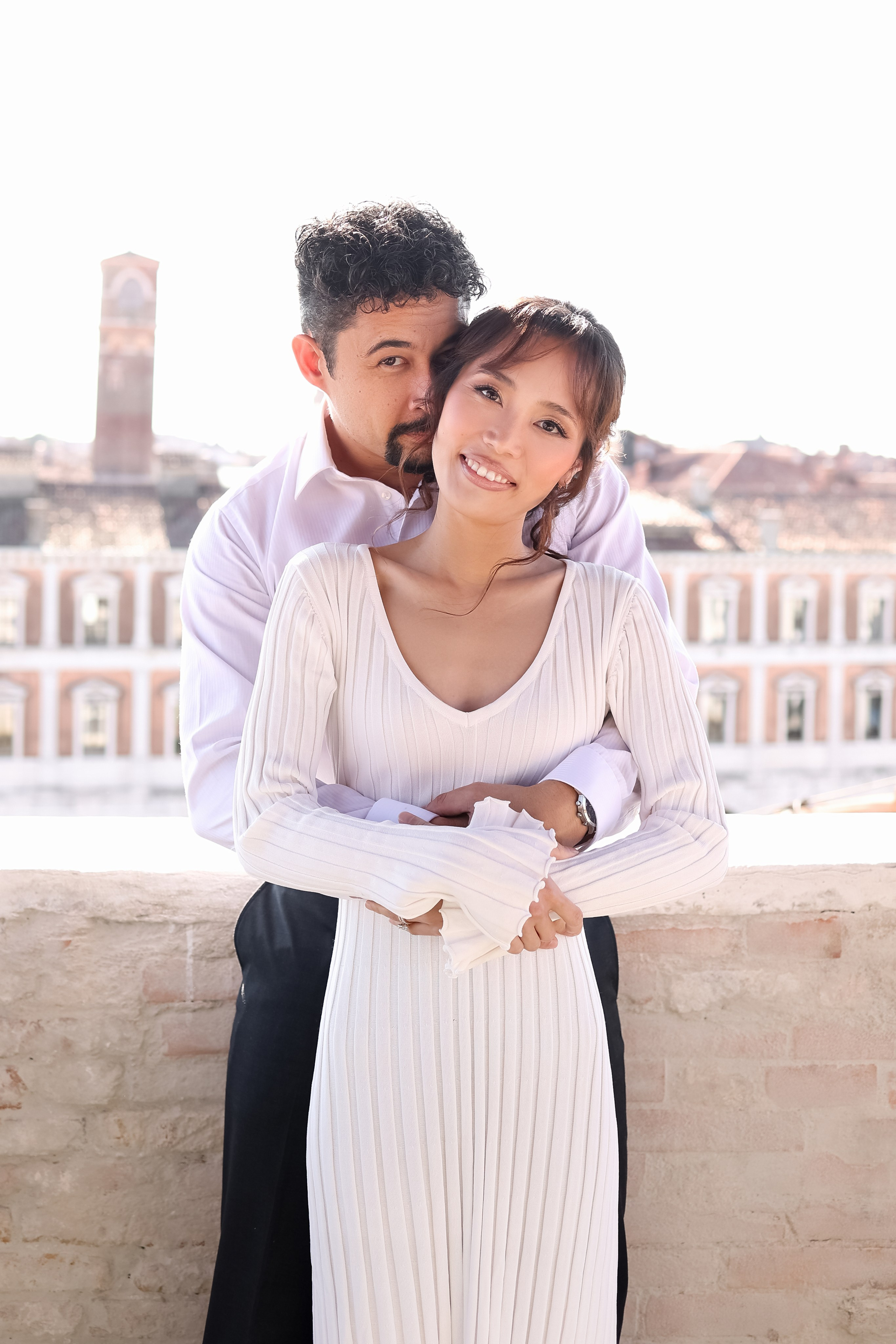 two beautiful lovers in Venice