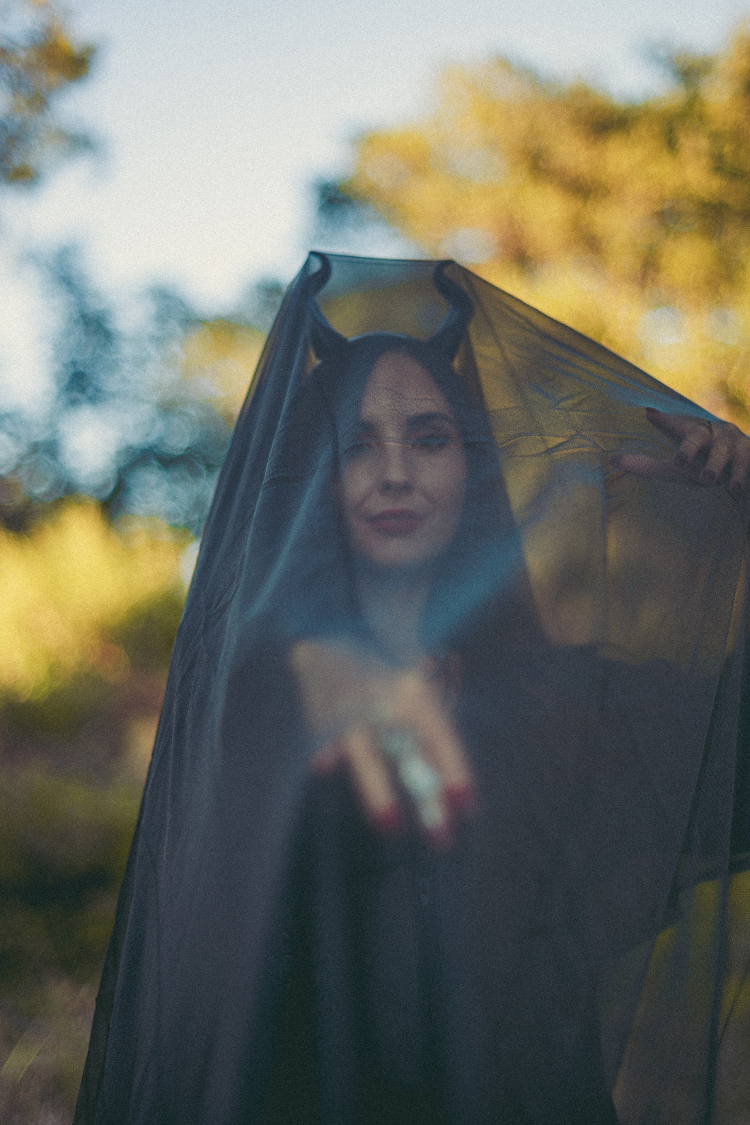 Nadia as the Forest witch. Photographer in Greece Kristina