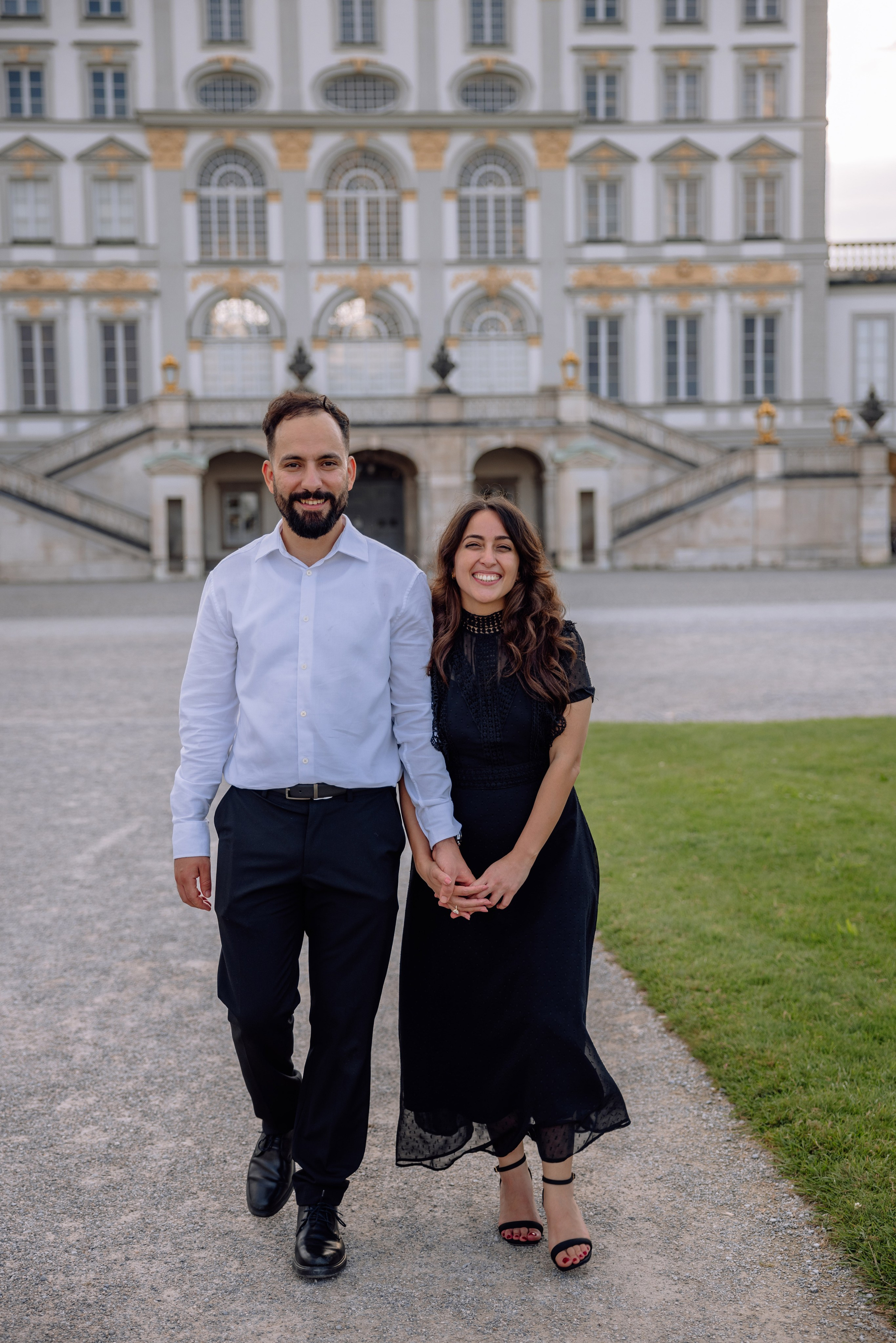 Antrag am Schloss Nymphenburg. Hochzeitsfotograf München Taufe Familienfotograf Tanja Mauke