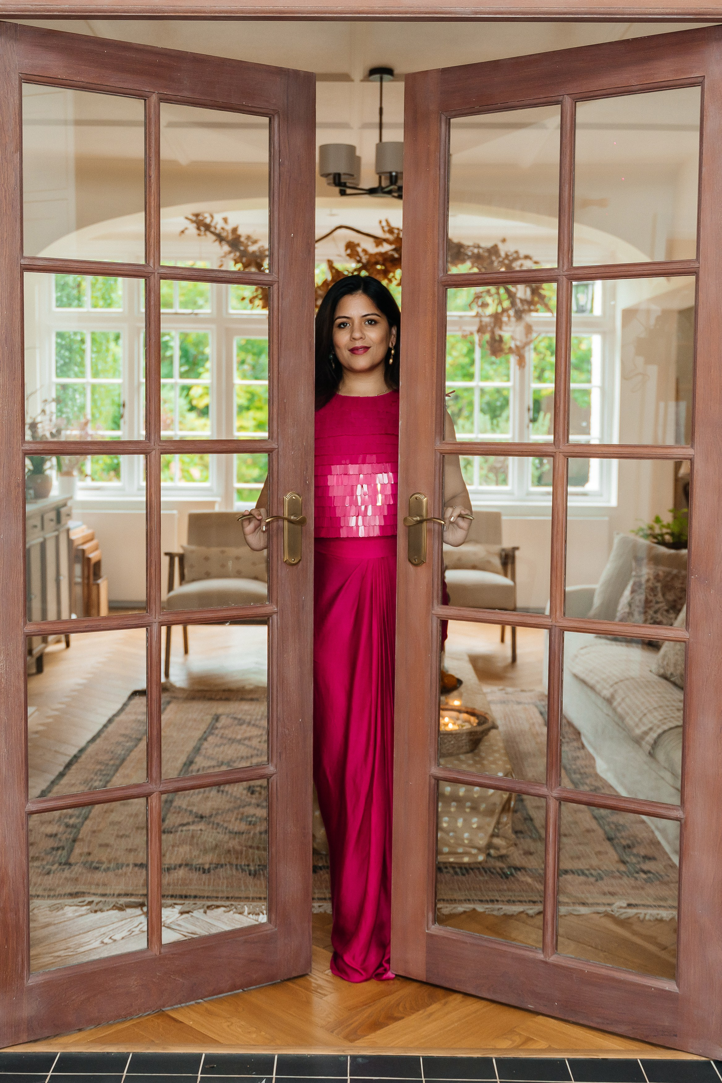 A photo shoot in a house in London