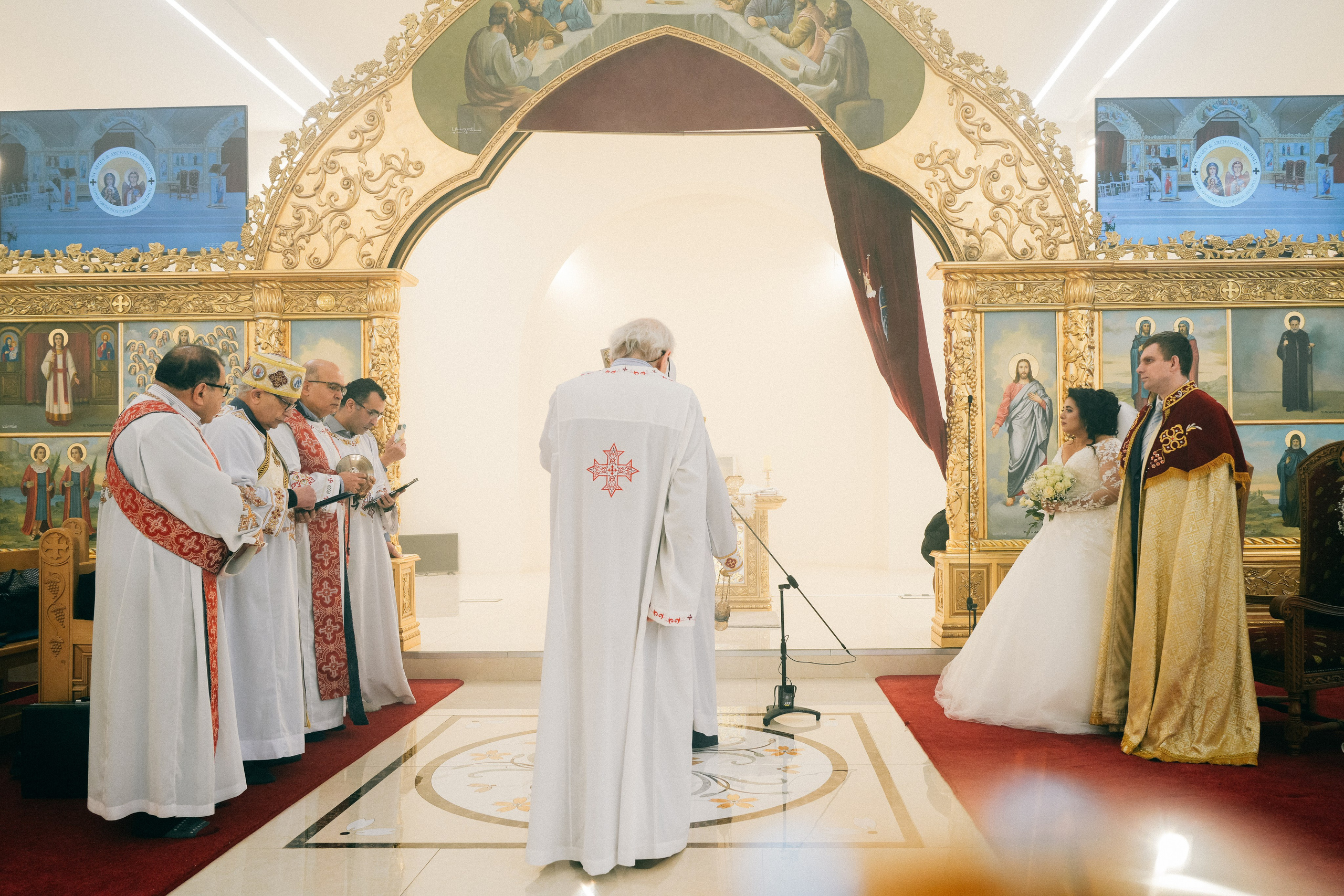 Wedding photography Solihull ar St. Mary & Archangel Michael Coptic Orthodox Cathedral