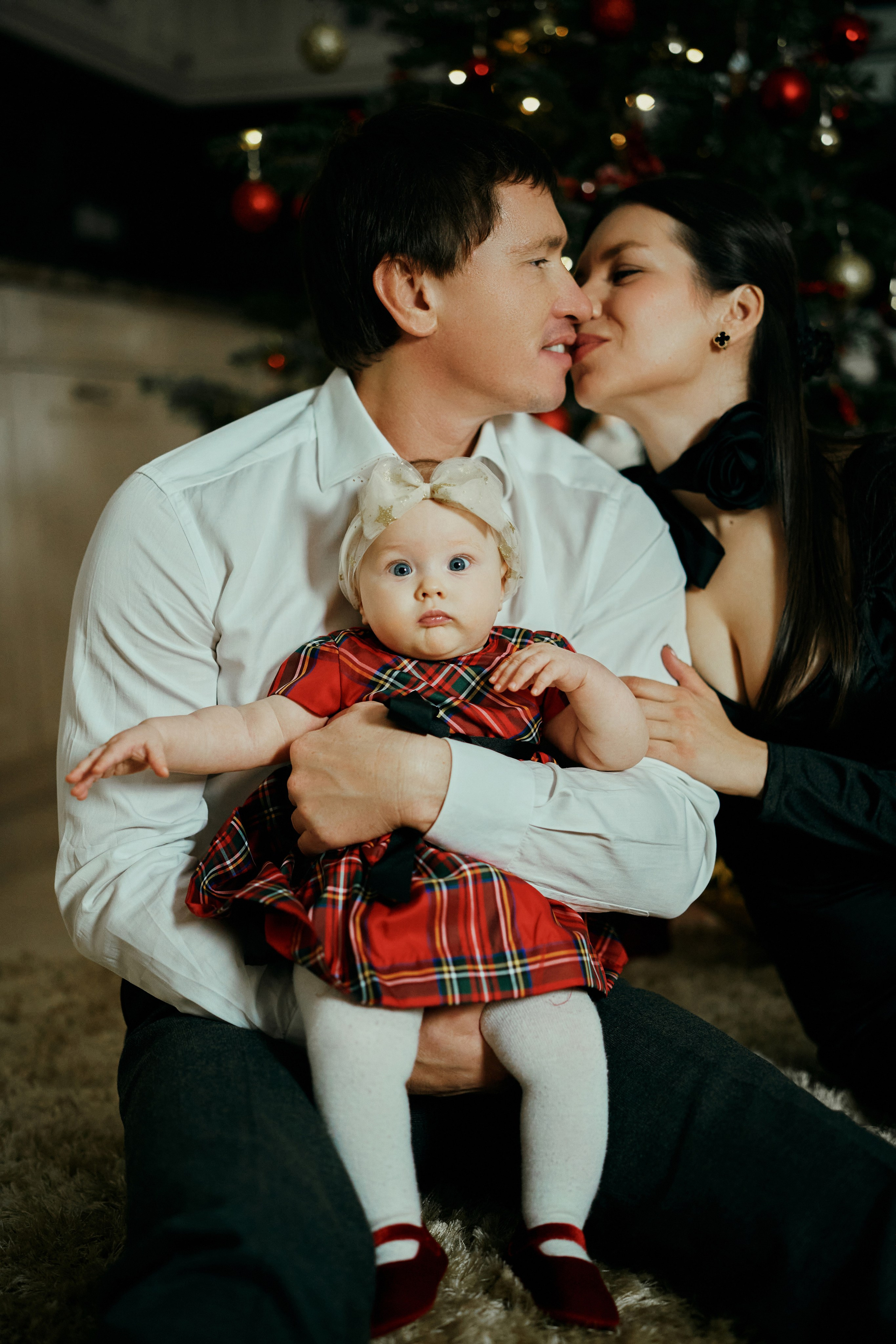 Юрий, Наталья и Алина. Первый новый год. Фотограф в Барселоне Жанна Захарченко