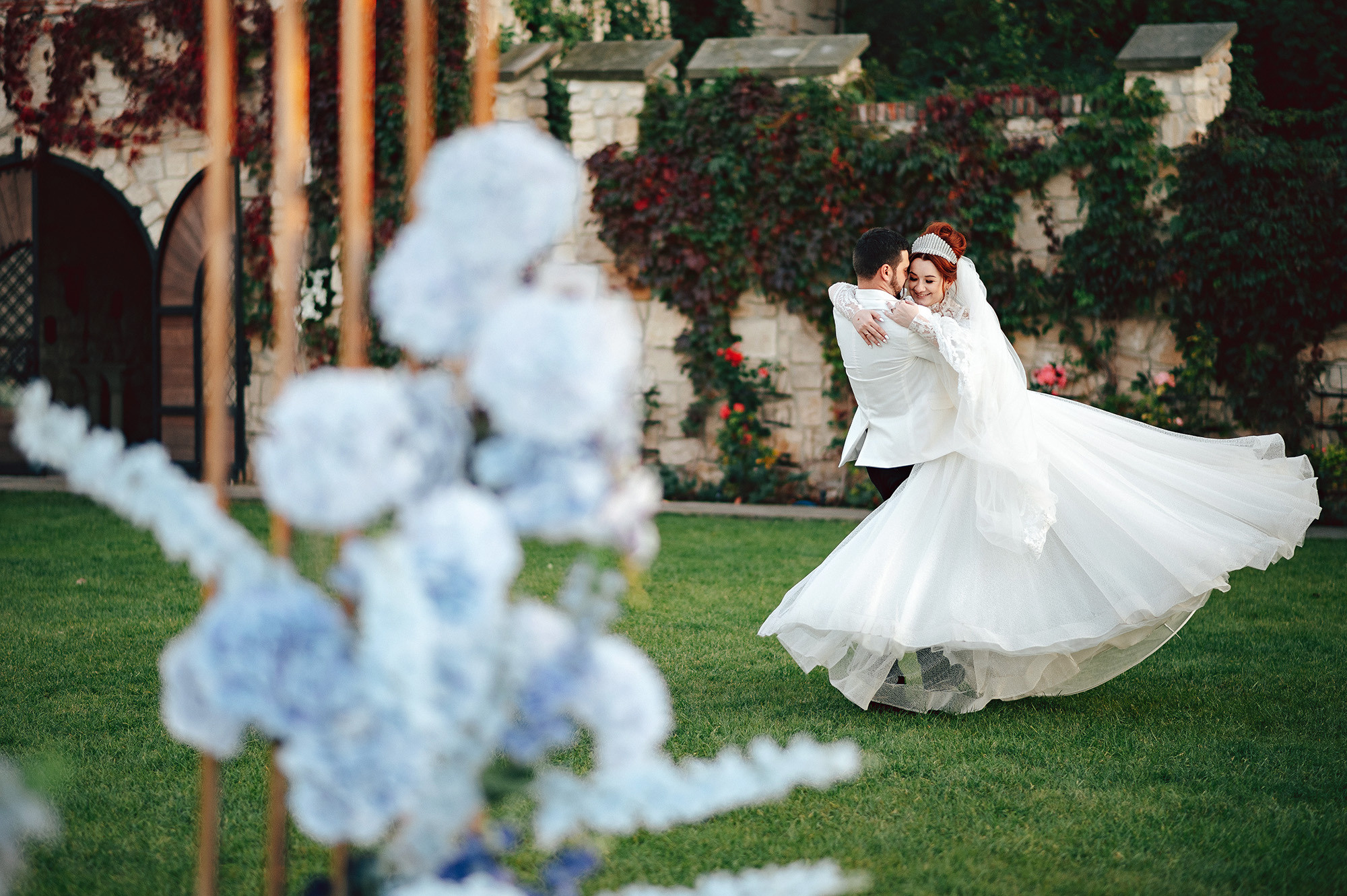 Märchenhafte Hochzeitsfotografie im Schlosshotel