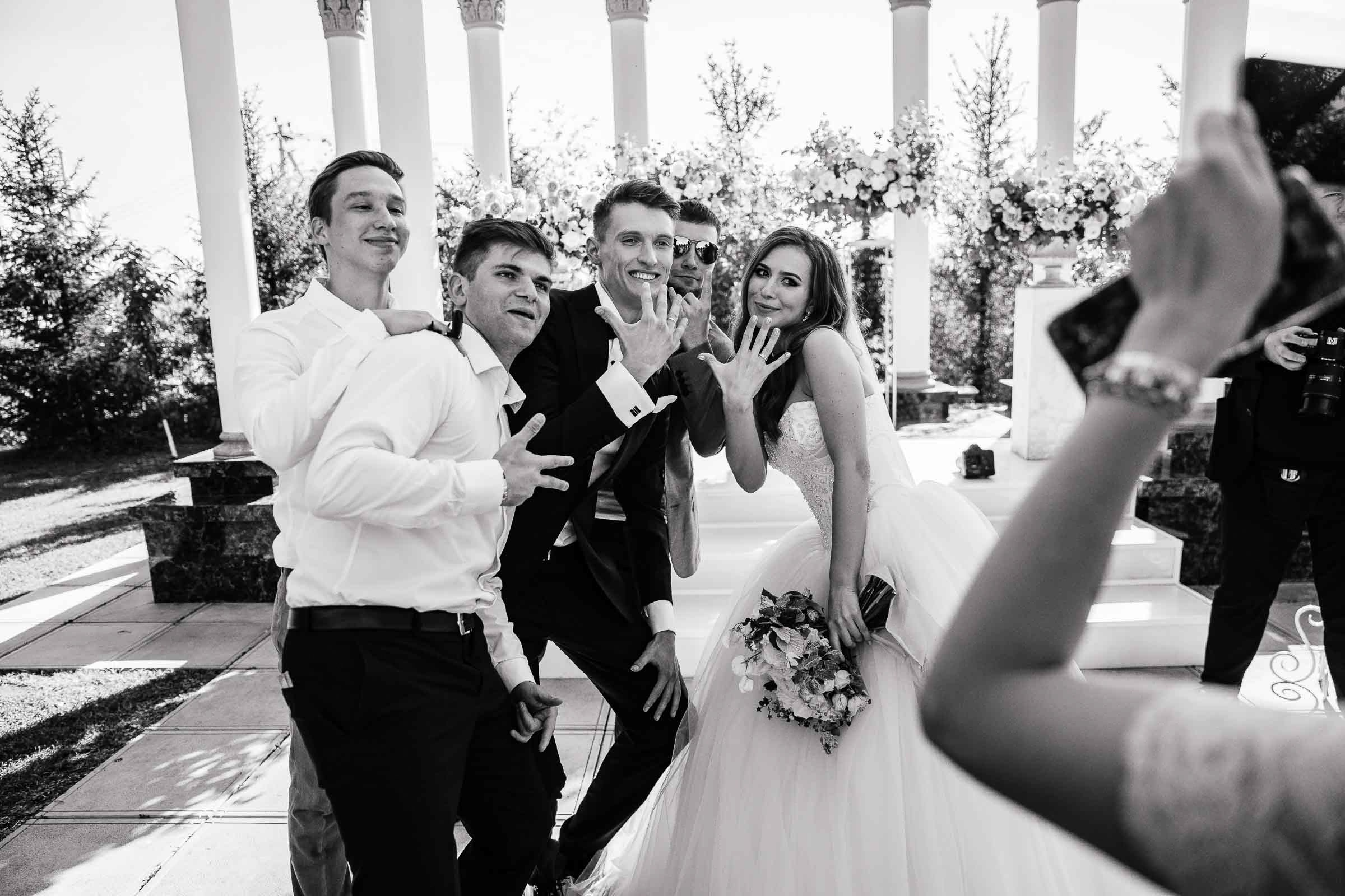 Bride and groom fun portrait, by Tanya Bodgan, Truro wedding photographer.