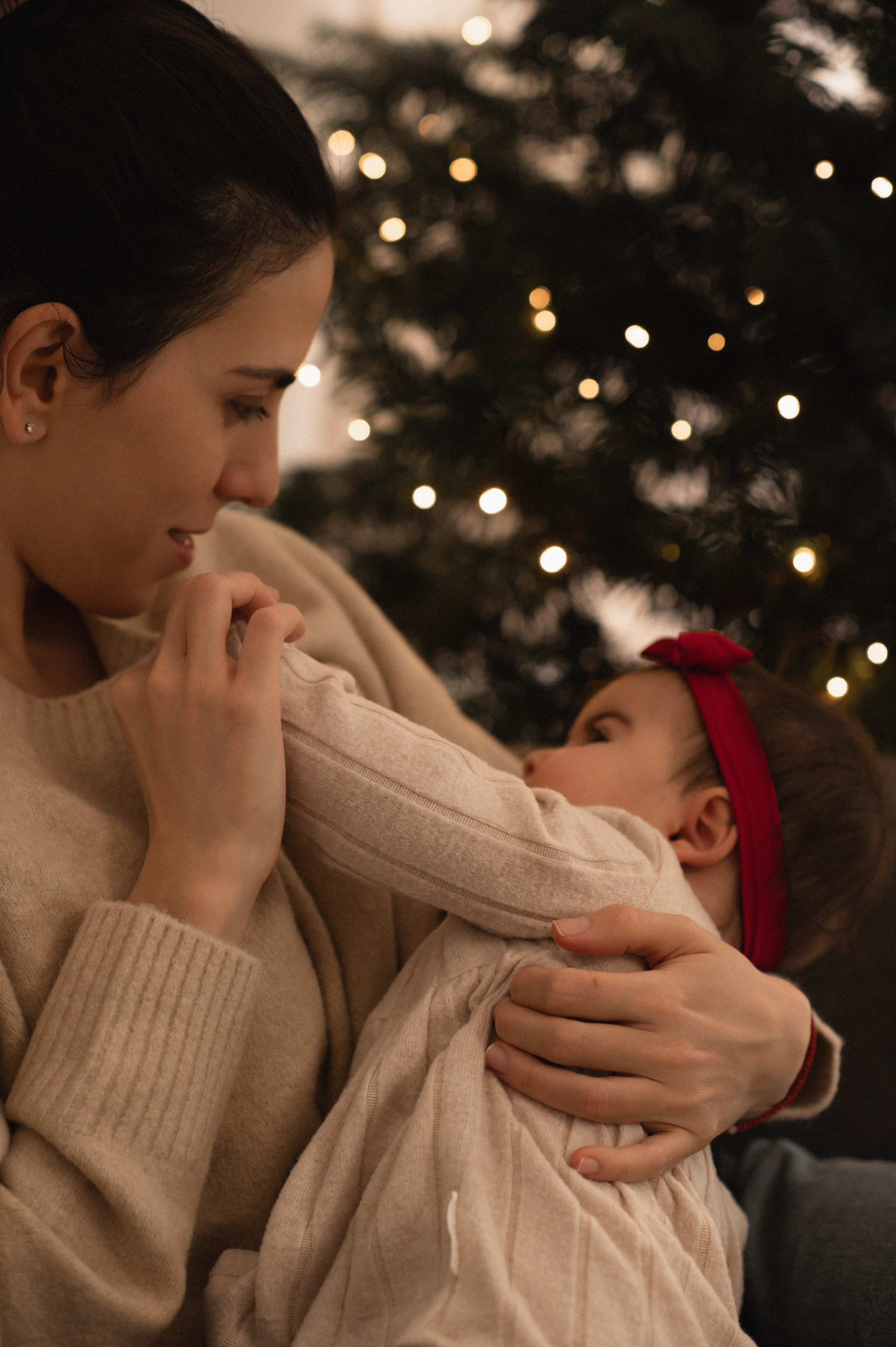 First Christmas. Family, children, portrait, and event photography in Thessaloniki