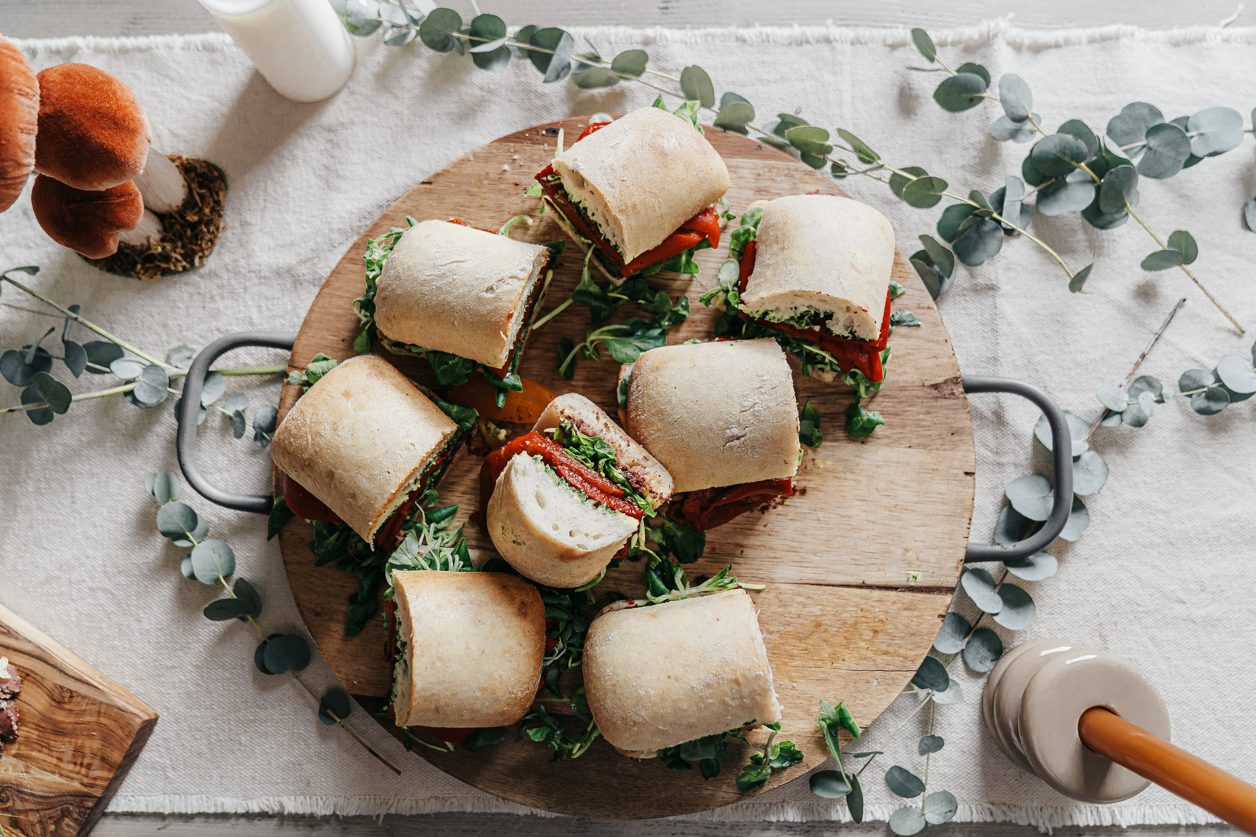Retreat in Northumberland Roses Bowler, food photography, cake and catering photography, women run businesses, sandwiches and salads photoshoot ,food photo styling