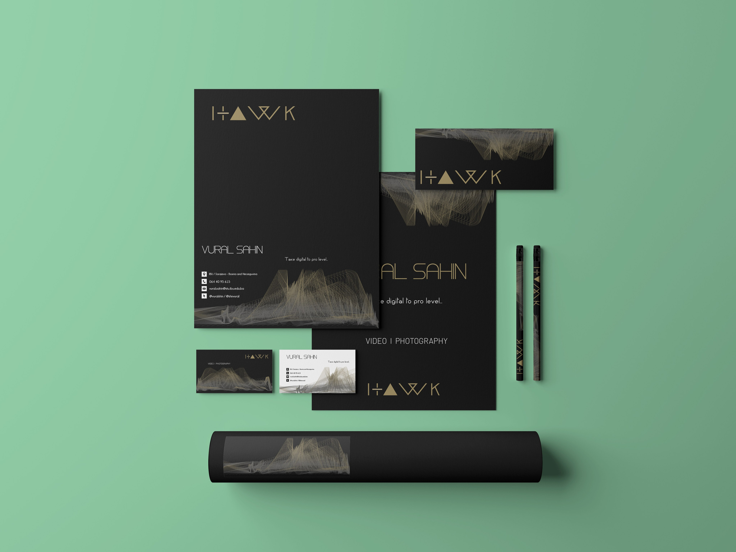 BUSINESS CARD DESIGN. Vural Sahin I Photography & Videography