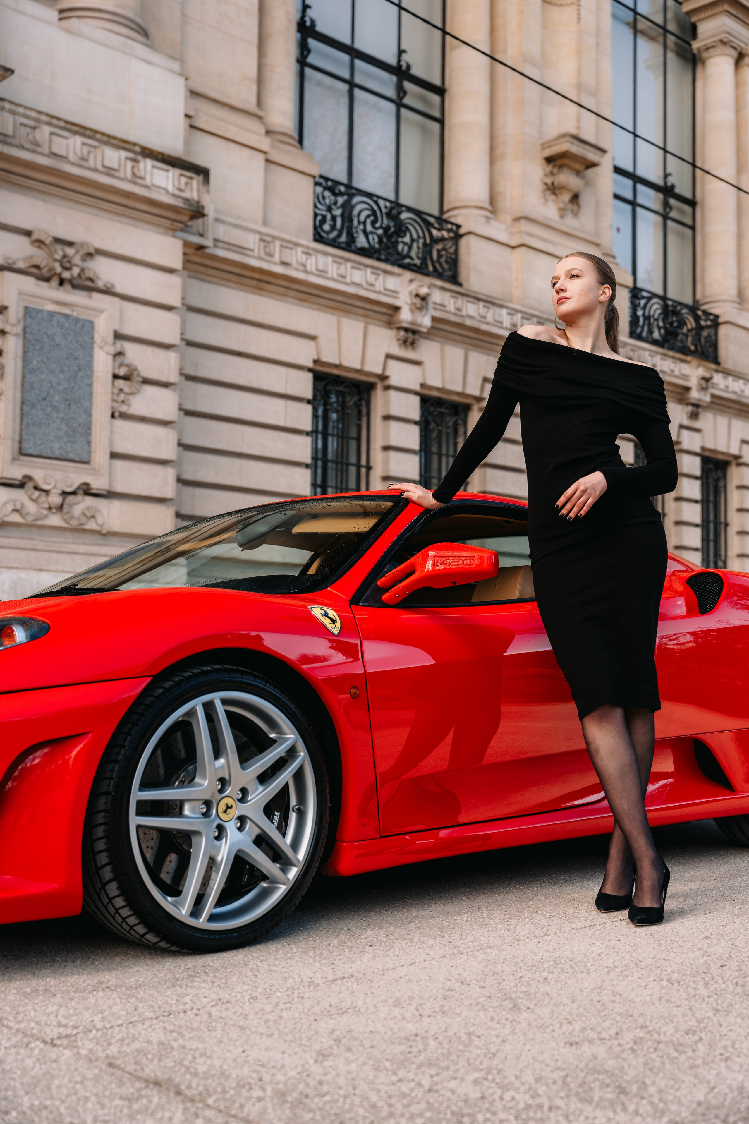 Anna x Ferrari F430. Photographer in Paris — Vitalii Motruk