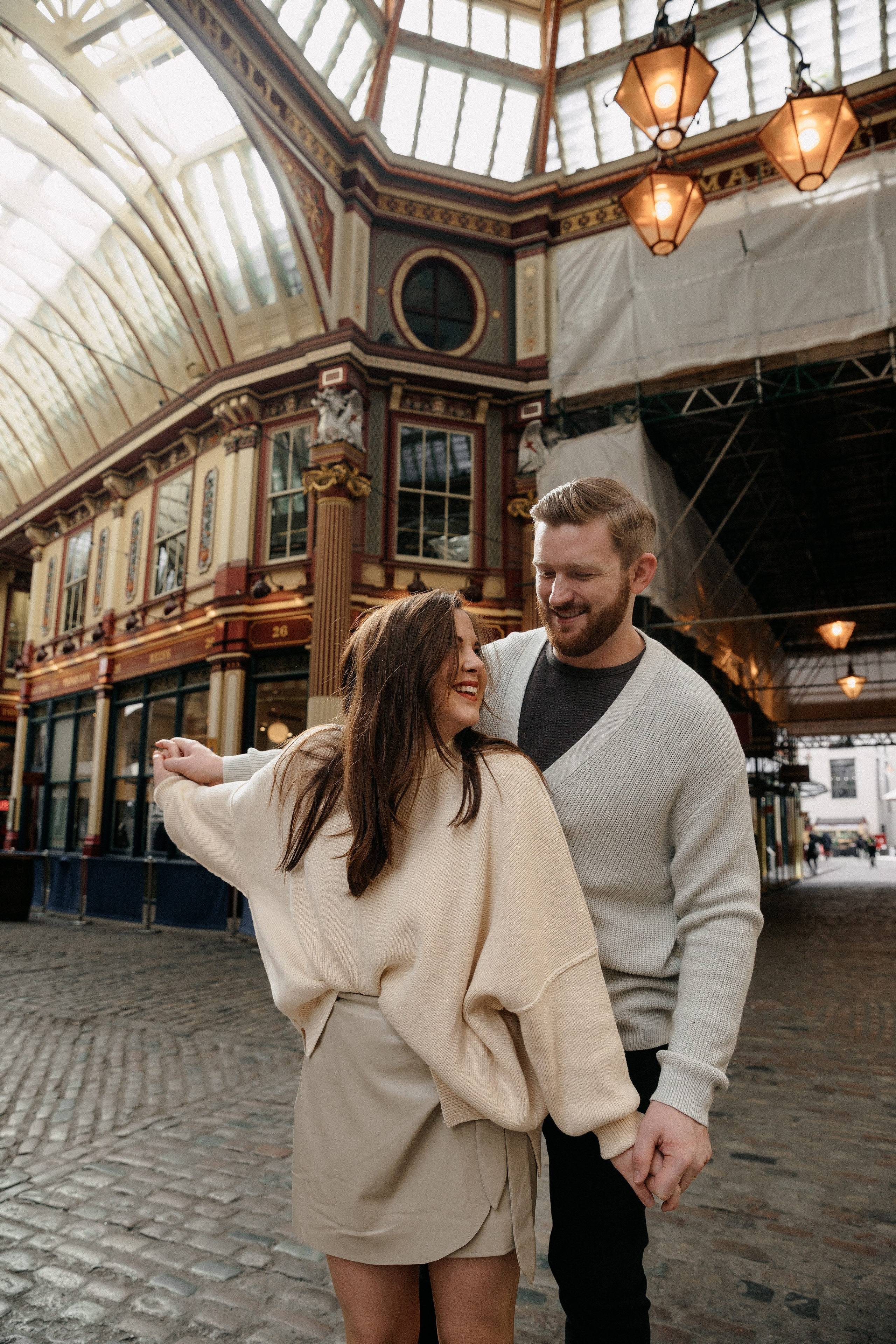 Kenna + Rob (Leadenhall Market + London City). LondonPhotoStory — Vacation Photographer in London