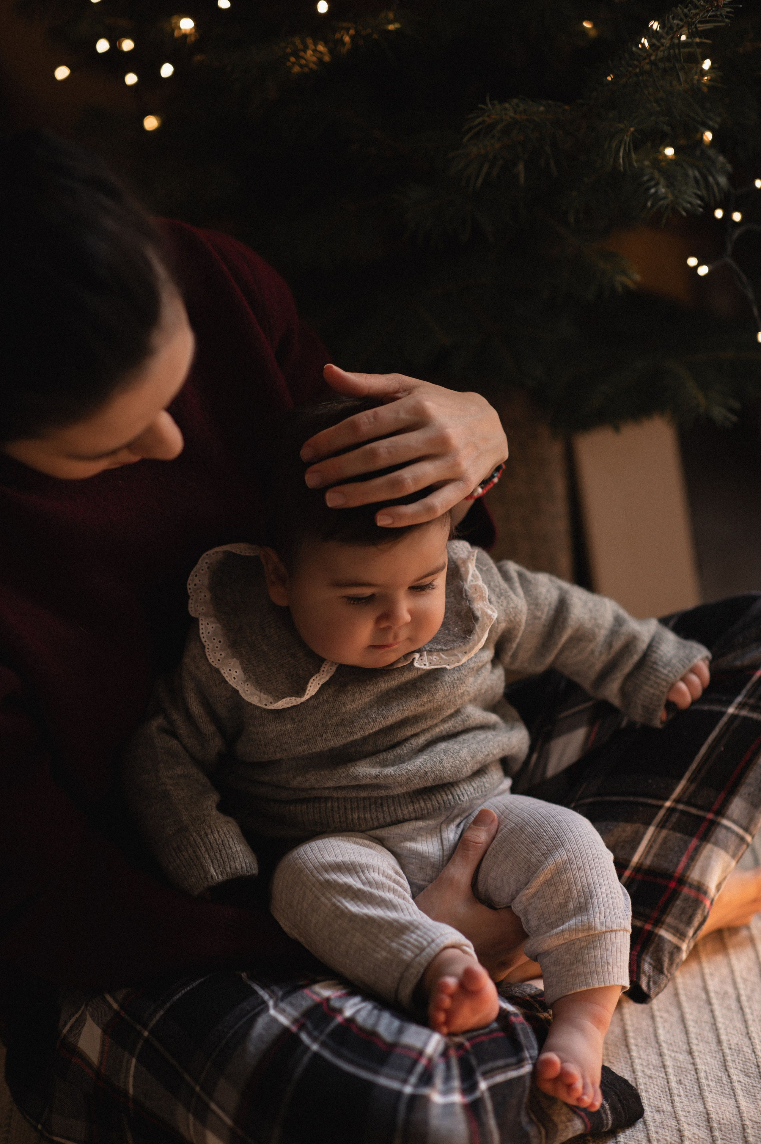 First Christmas. Family, children, portrait, and event photography in Thessaloniki