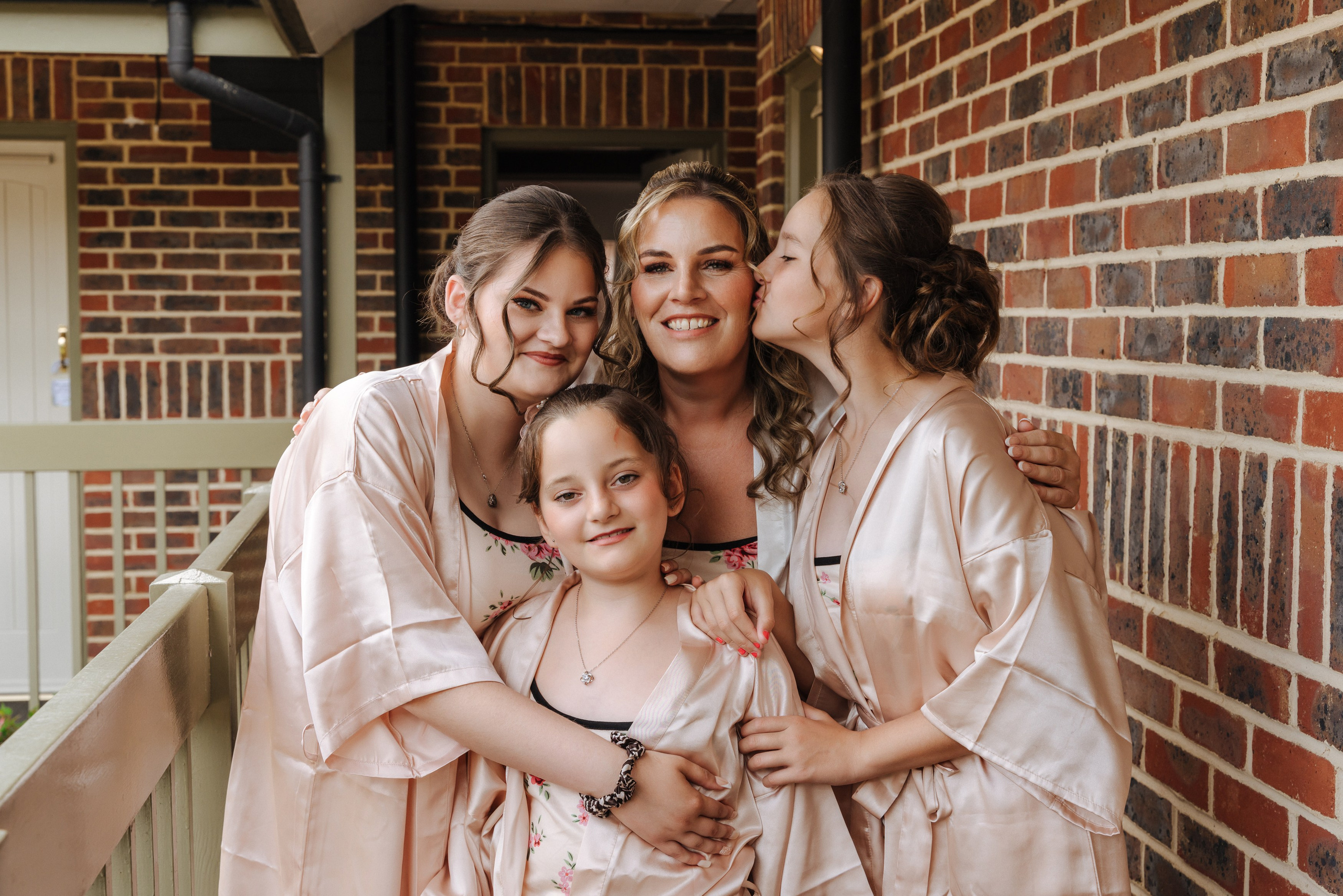 bride and bridesmaids, wedding photography in Reading