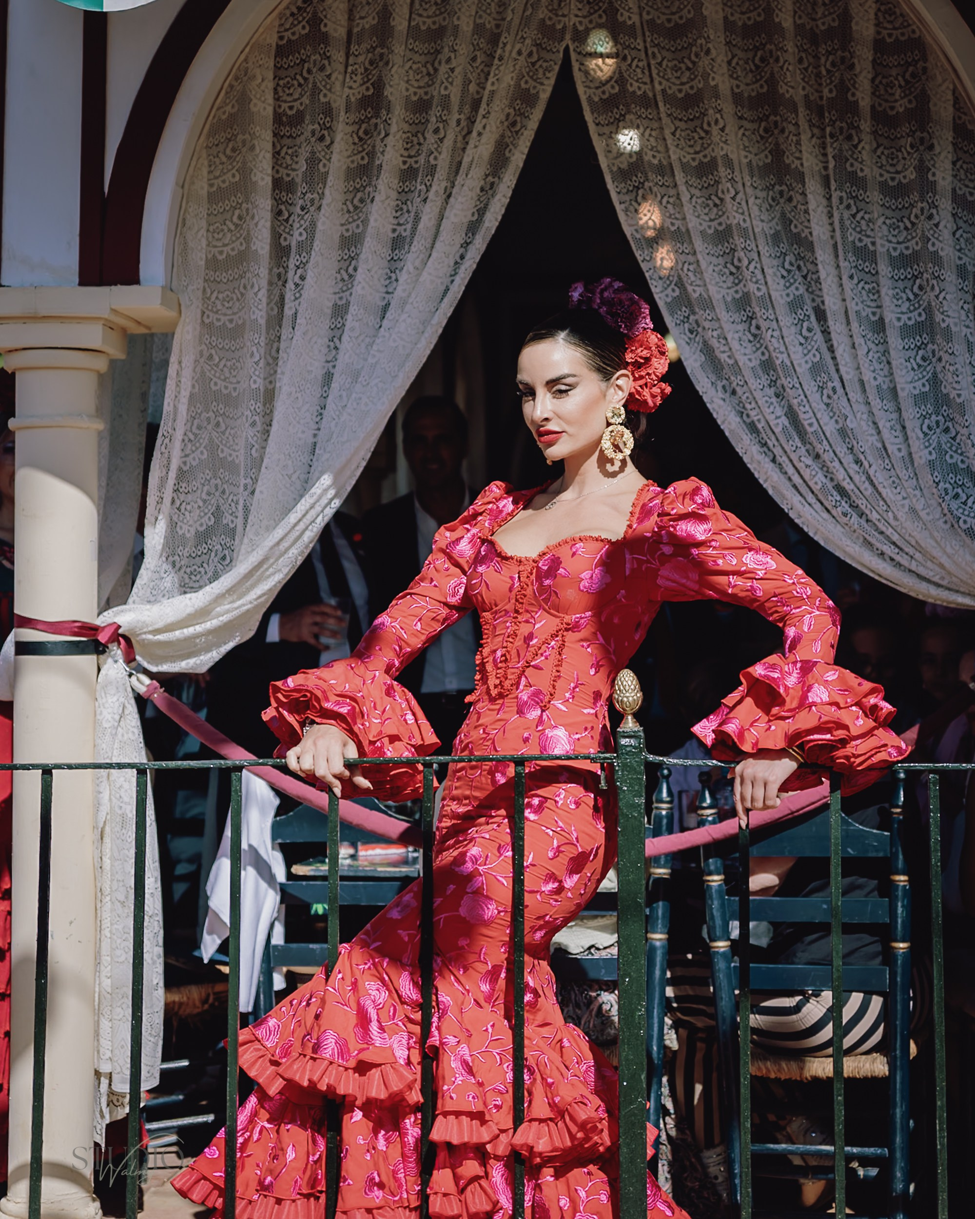 Sesión de fotos en feria de Abril de Sevilla. Inicio