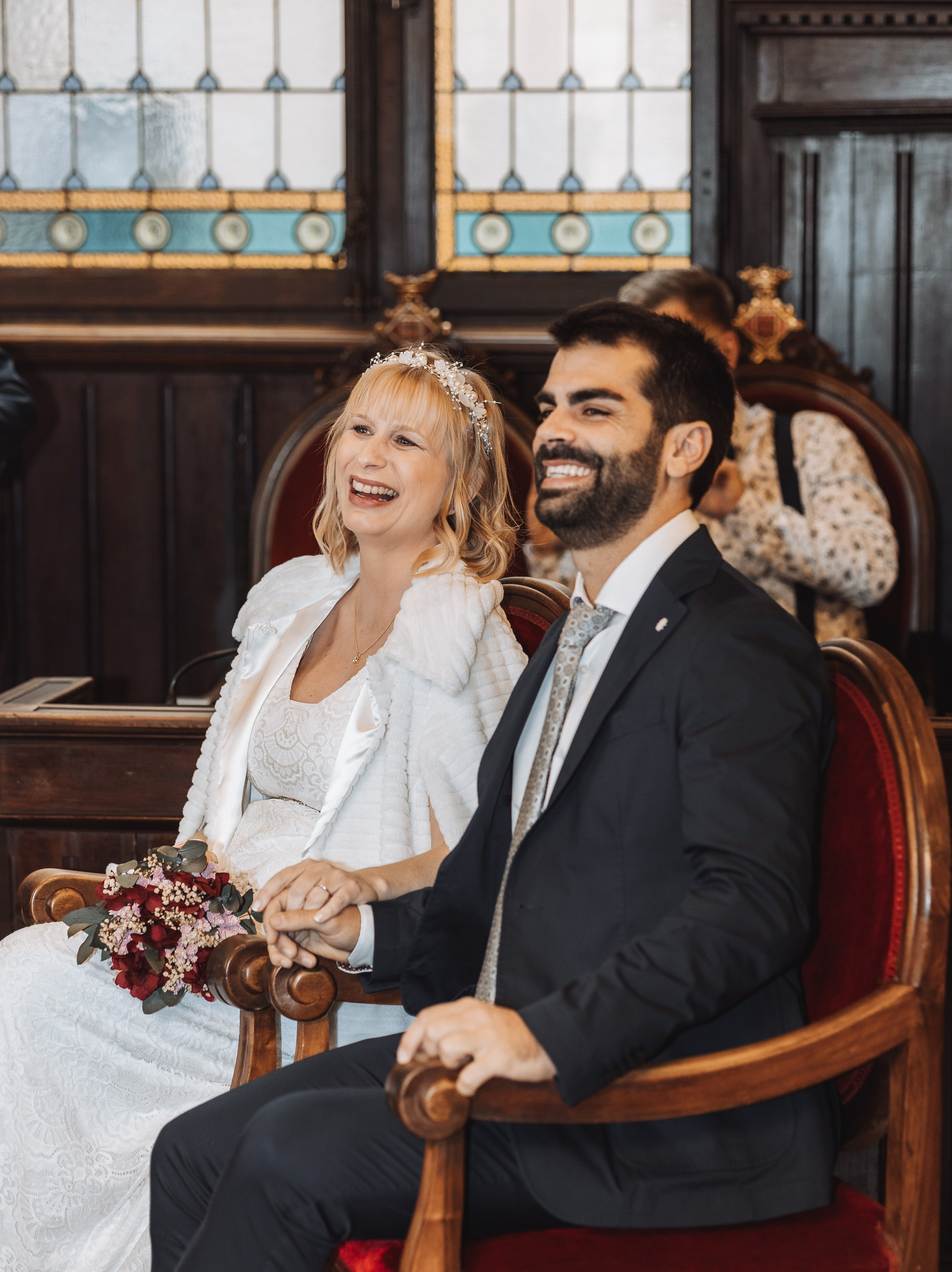 Sarah+Marc, 23.11.2024, Ayuntamiento de Girona. Fotógrafa de bodas en Cataluña