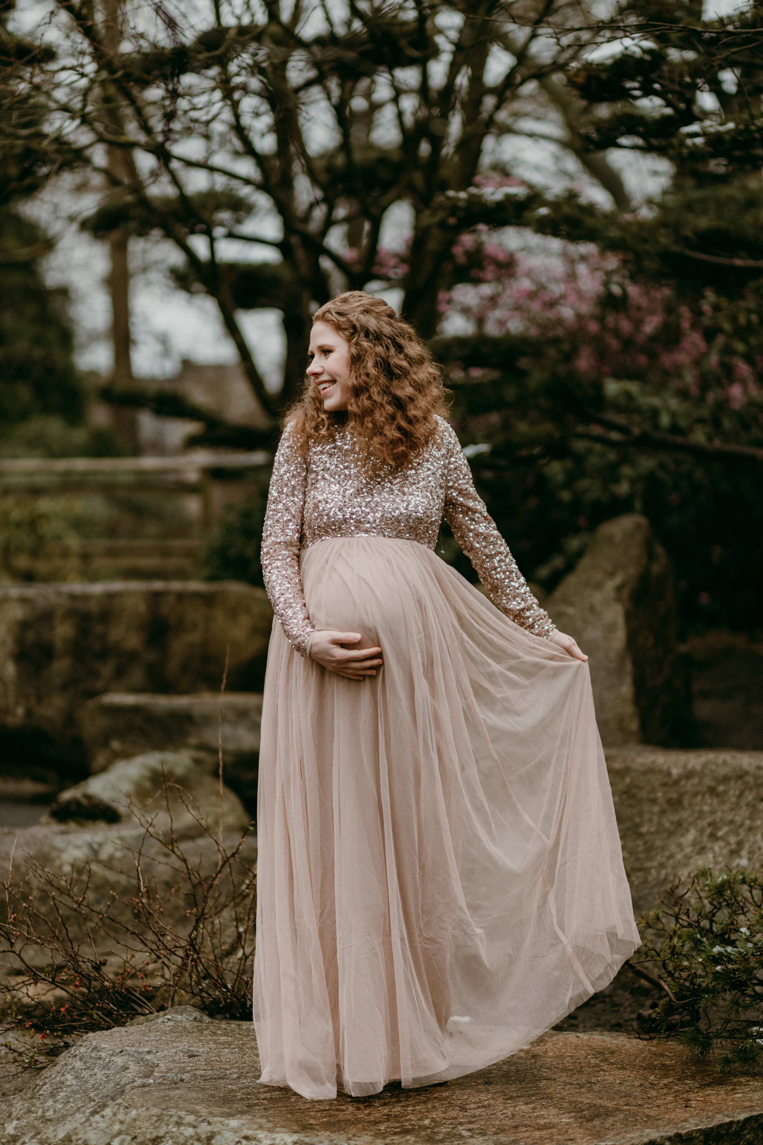 Фотосессия беременности в Ботаническом саду Гамбурга. Фотограф в Германии — Мария Чистякова