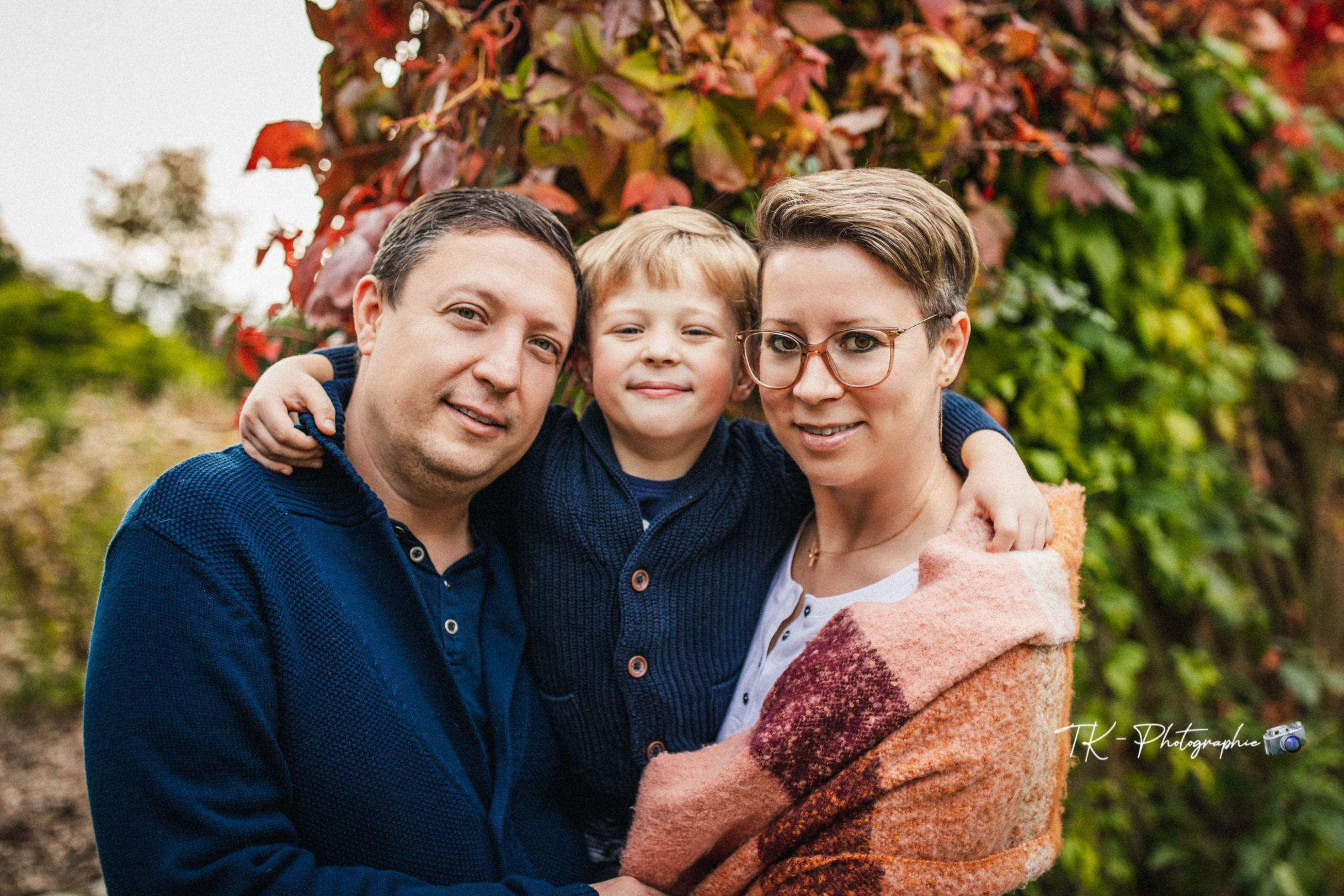 Familien Fotoshooting Herbst. Hochzeitfotograf in Bielefeld