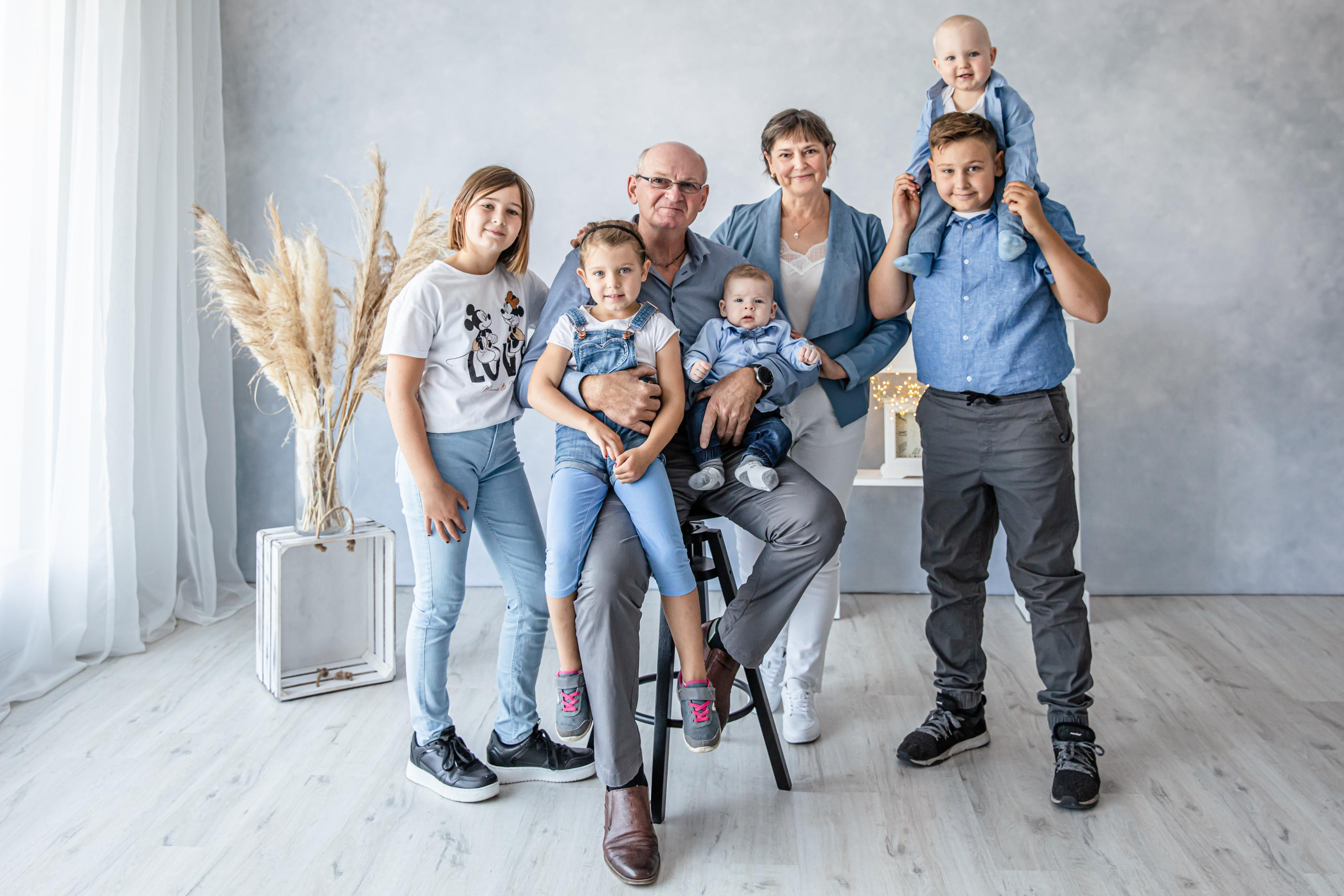 Familien Fotoshooting im Studio. Hochzeitfotograf in Bielefeld