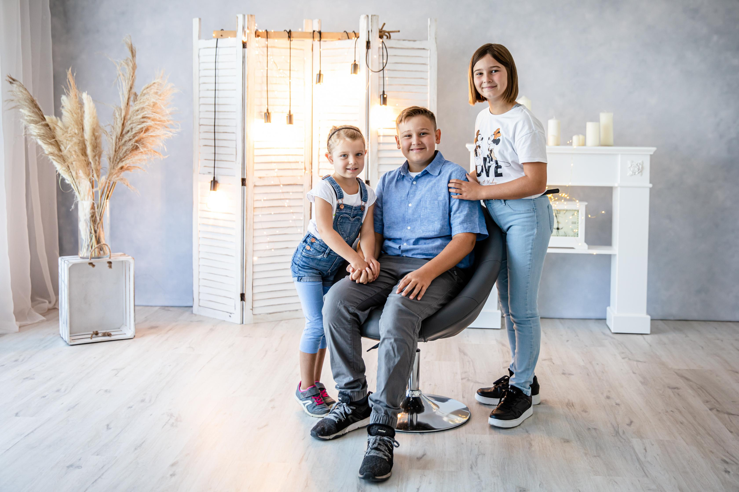 Familien Fotoshooting im Studio. Hochzeitfotograf in Bielefeld