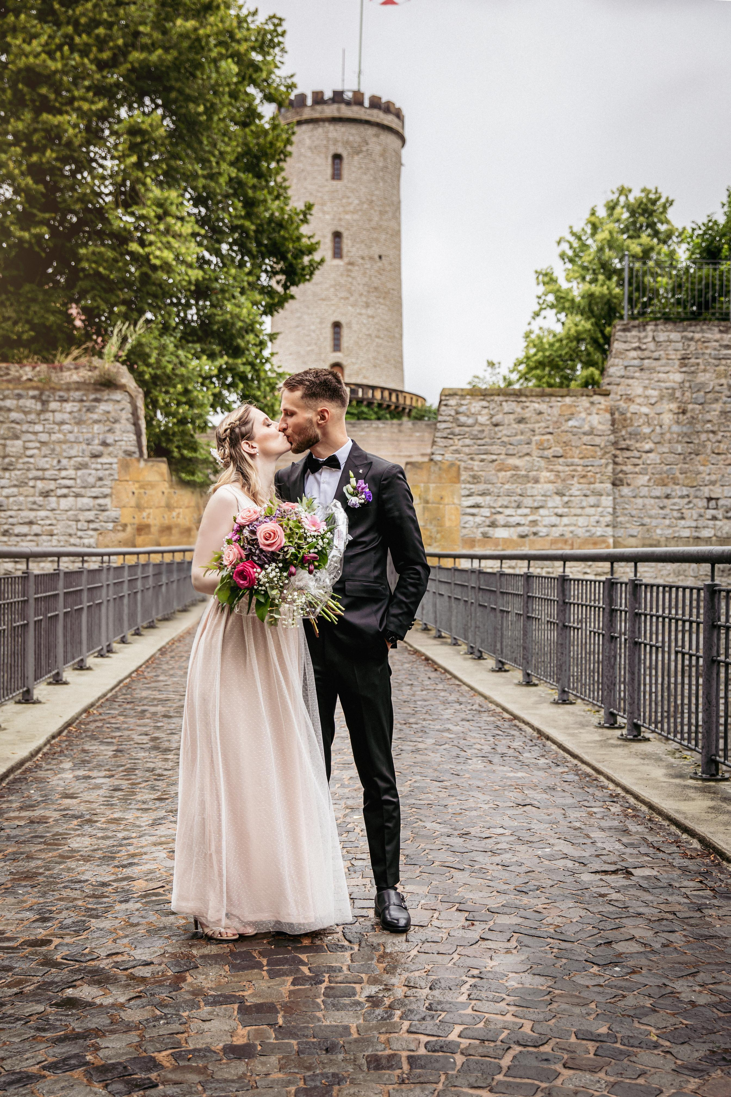 Bielefeld altes Rathaus. Hochzeitfotograf in Bielefeld