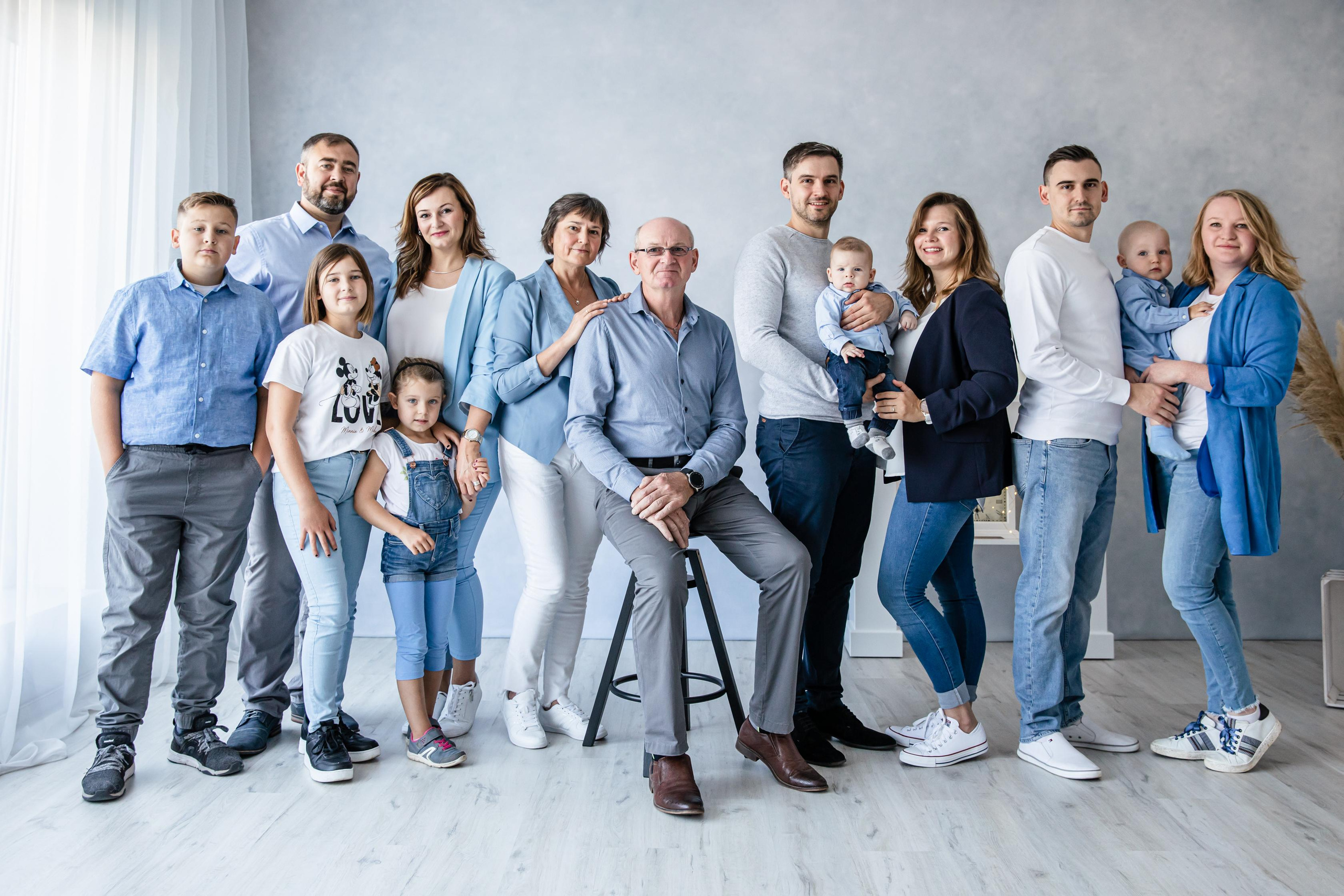 Familien Fotoshooting im Studio. Hochzeitfotograf in Bielefeld