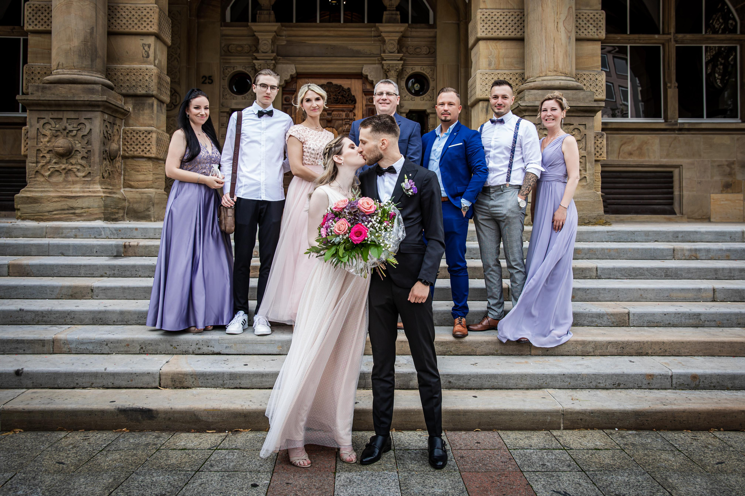 Bielefeld altes Rathaus. Hochzeitfotograf in Bielefeld