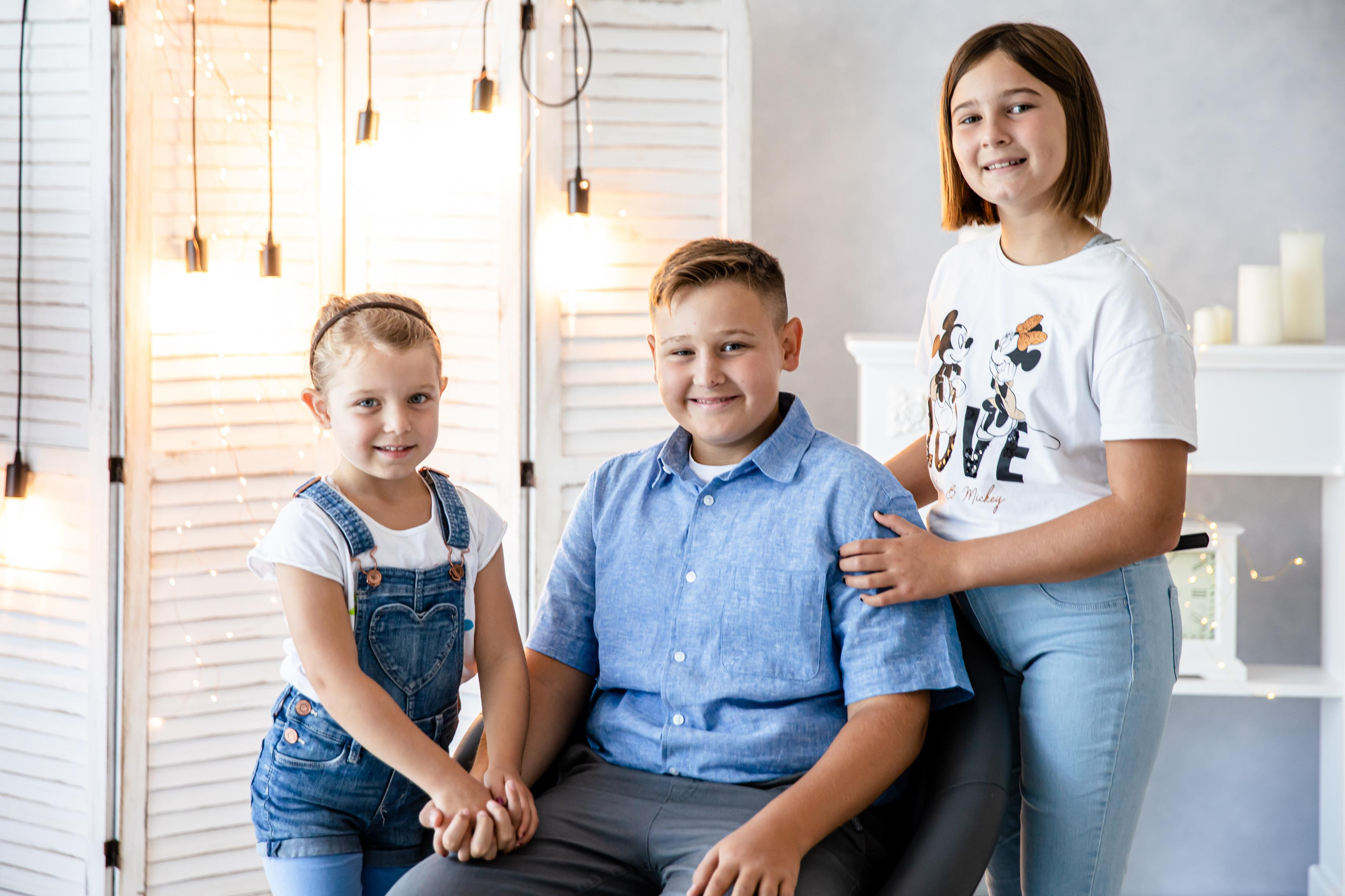 Familien Fotoshooting im Studio. Hochzeitfotograf in Bielefeld