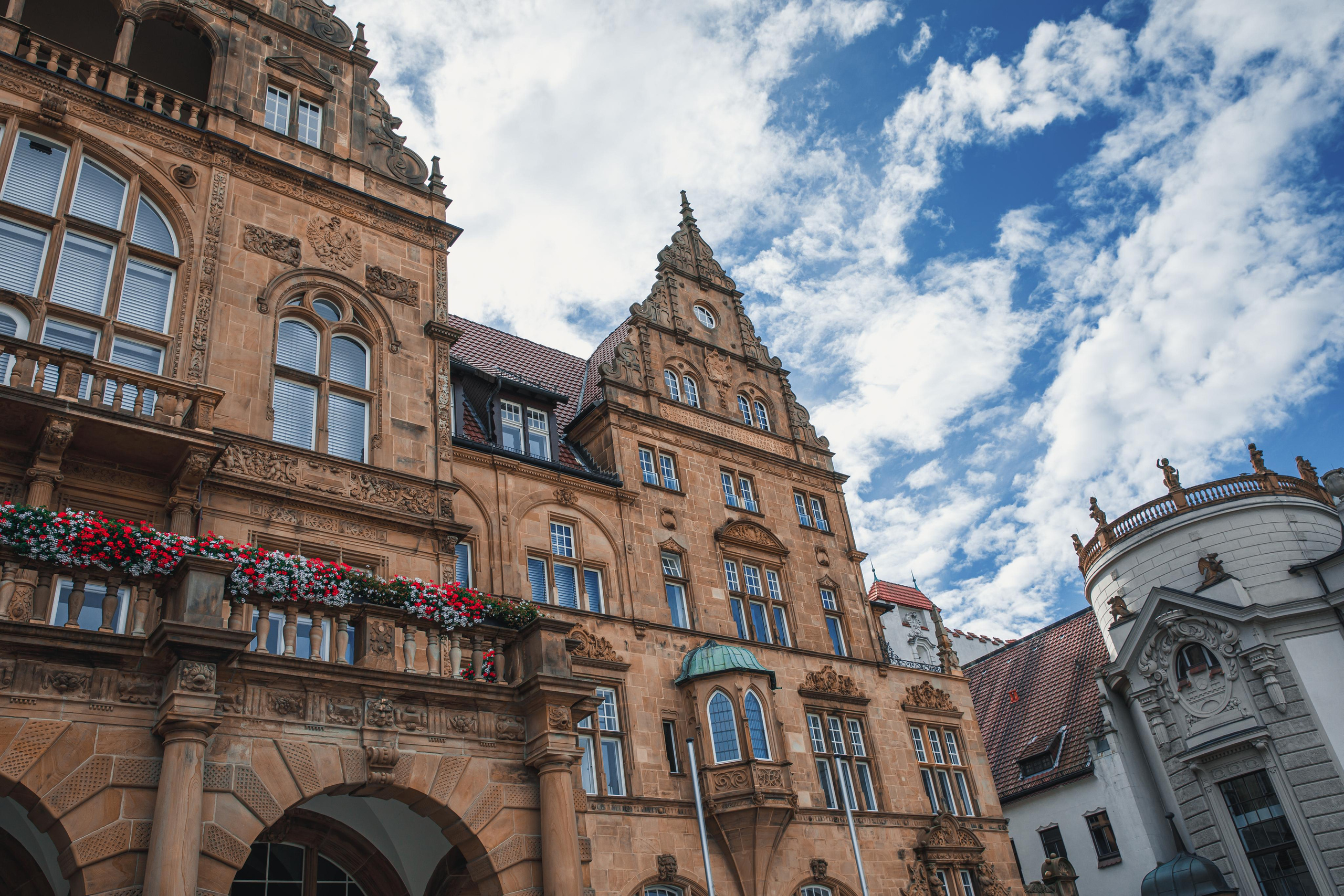 Bielefeld altes Rathaus. Hochzeitfotograf in Bielefeld