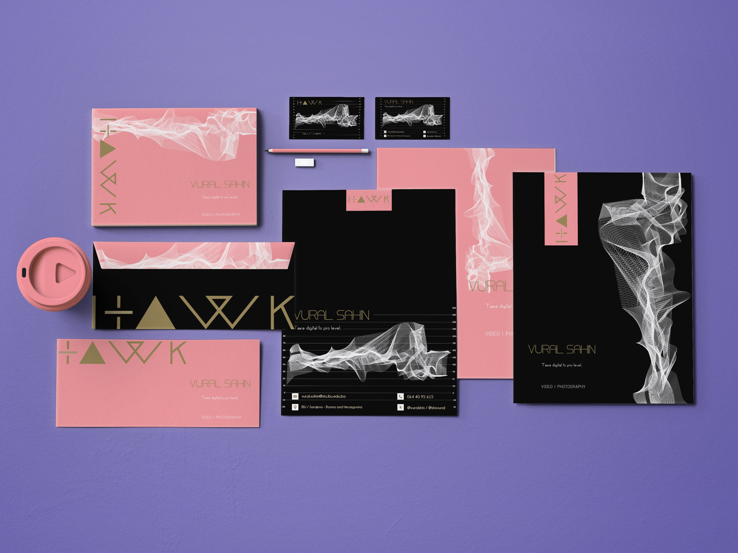 BUSINESS CARD DESIGN. Vural Sahin I Photography & Videography