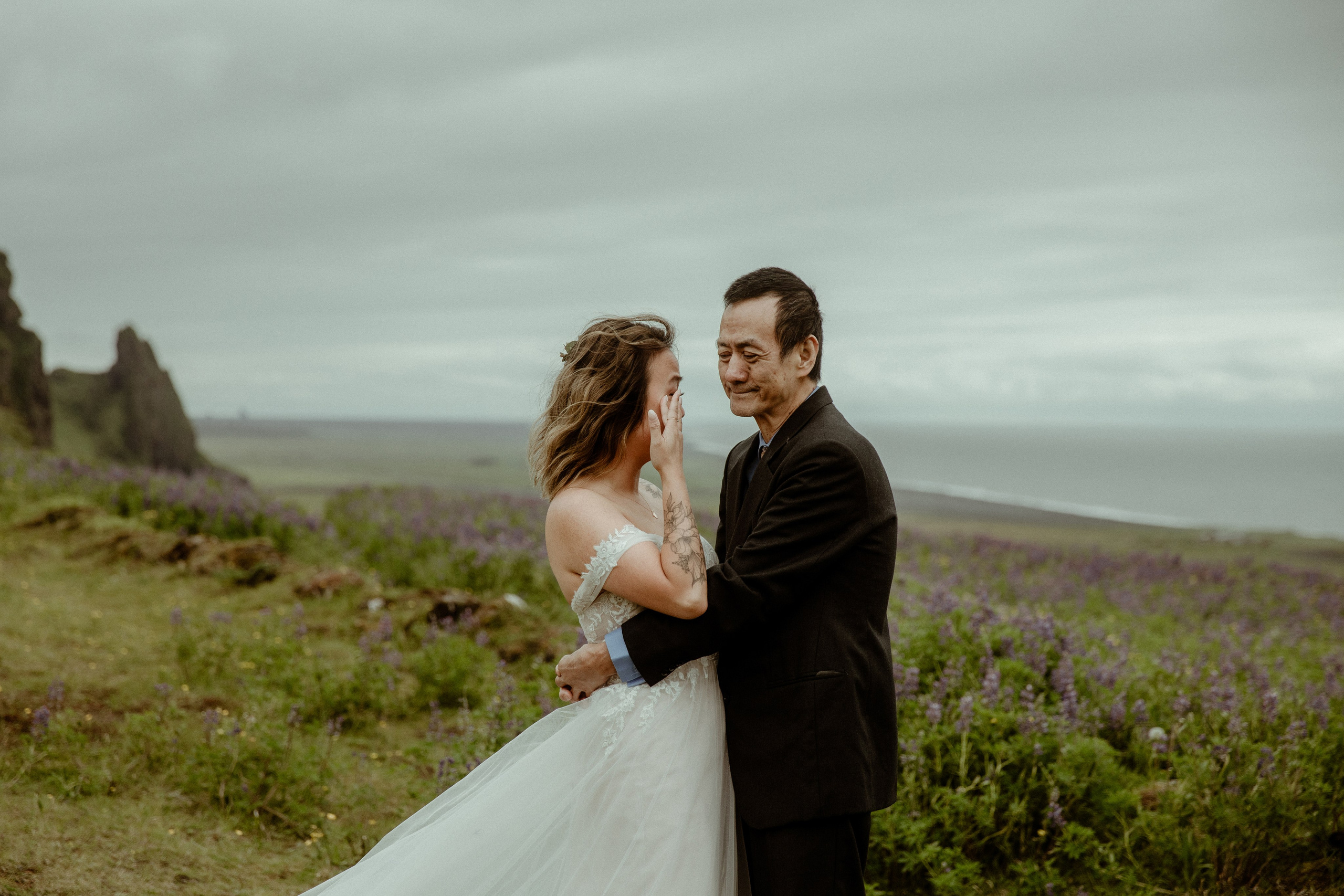 Elopement at Kvernufoss Waterfall. Iceland elopement photo and video | Nikolaichik Photo