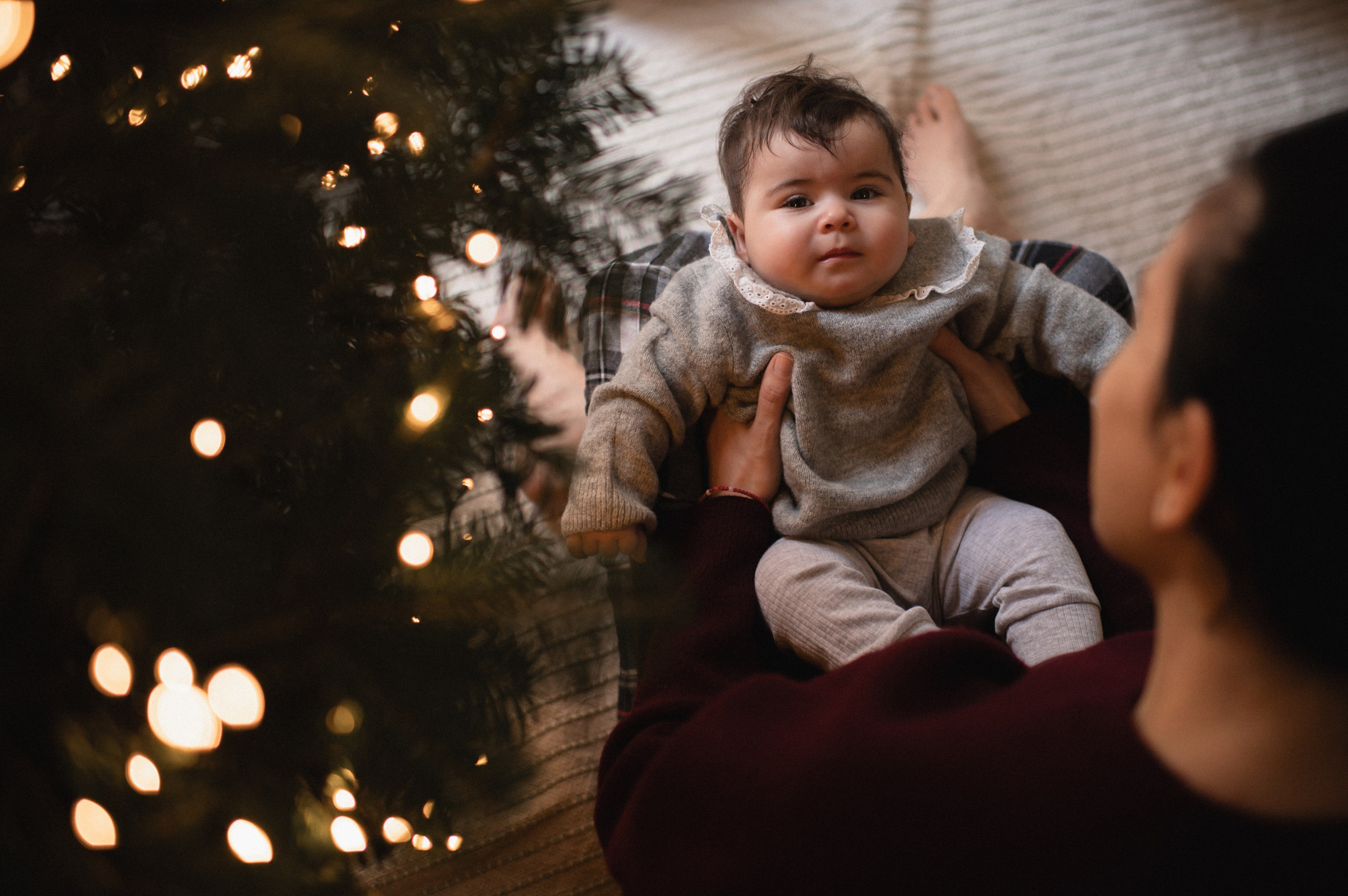 First Christmas. Family, children, portrait, and event photography in Thessaloniki