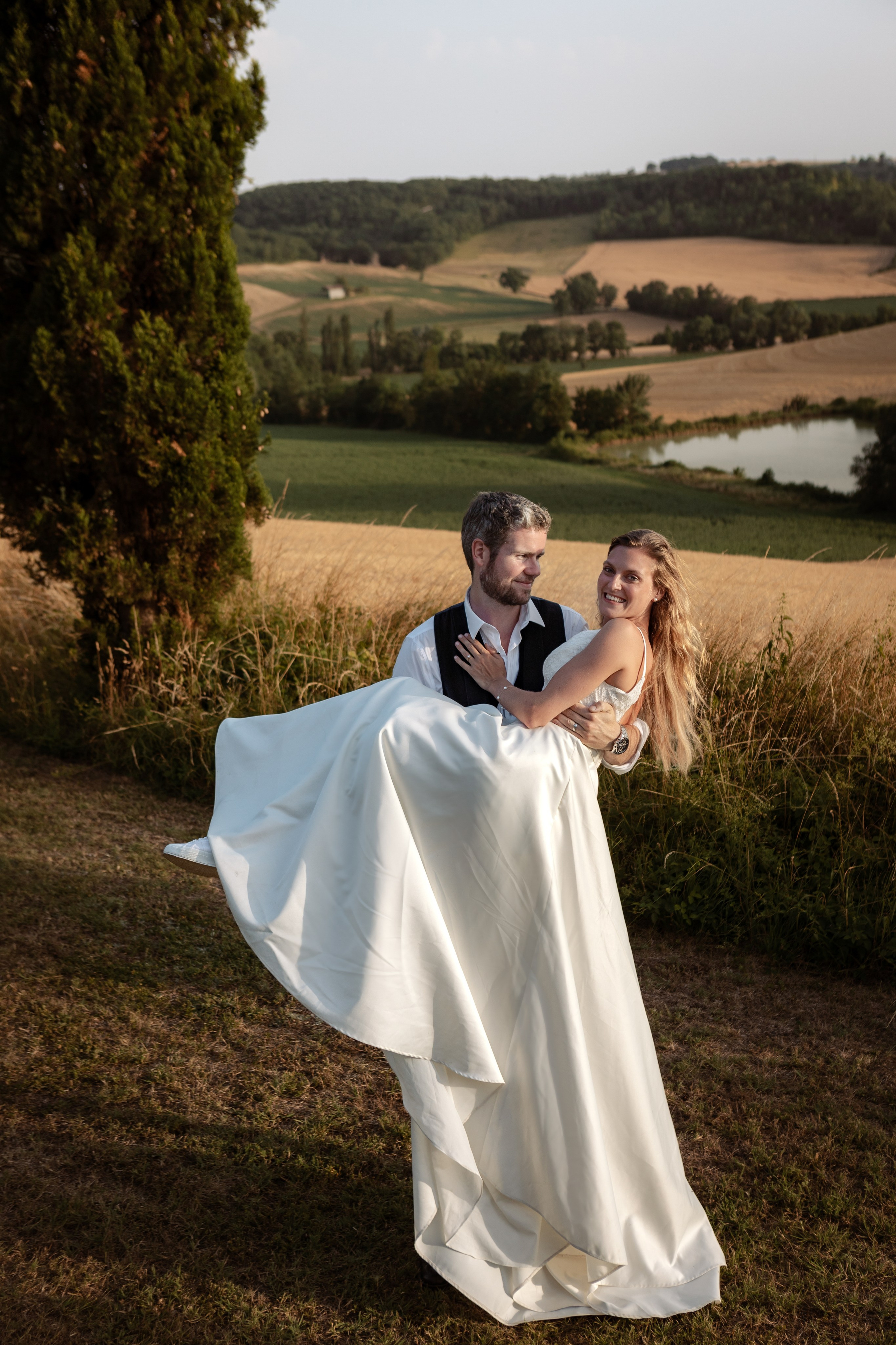 Mariage anglo-écossais à Souquet Hall, Aquitaine, France. Eugénie Smirnova — Photographe à Toulouse et dans le Sud-Ouest