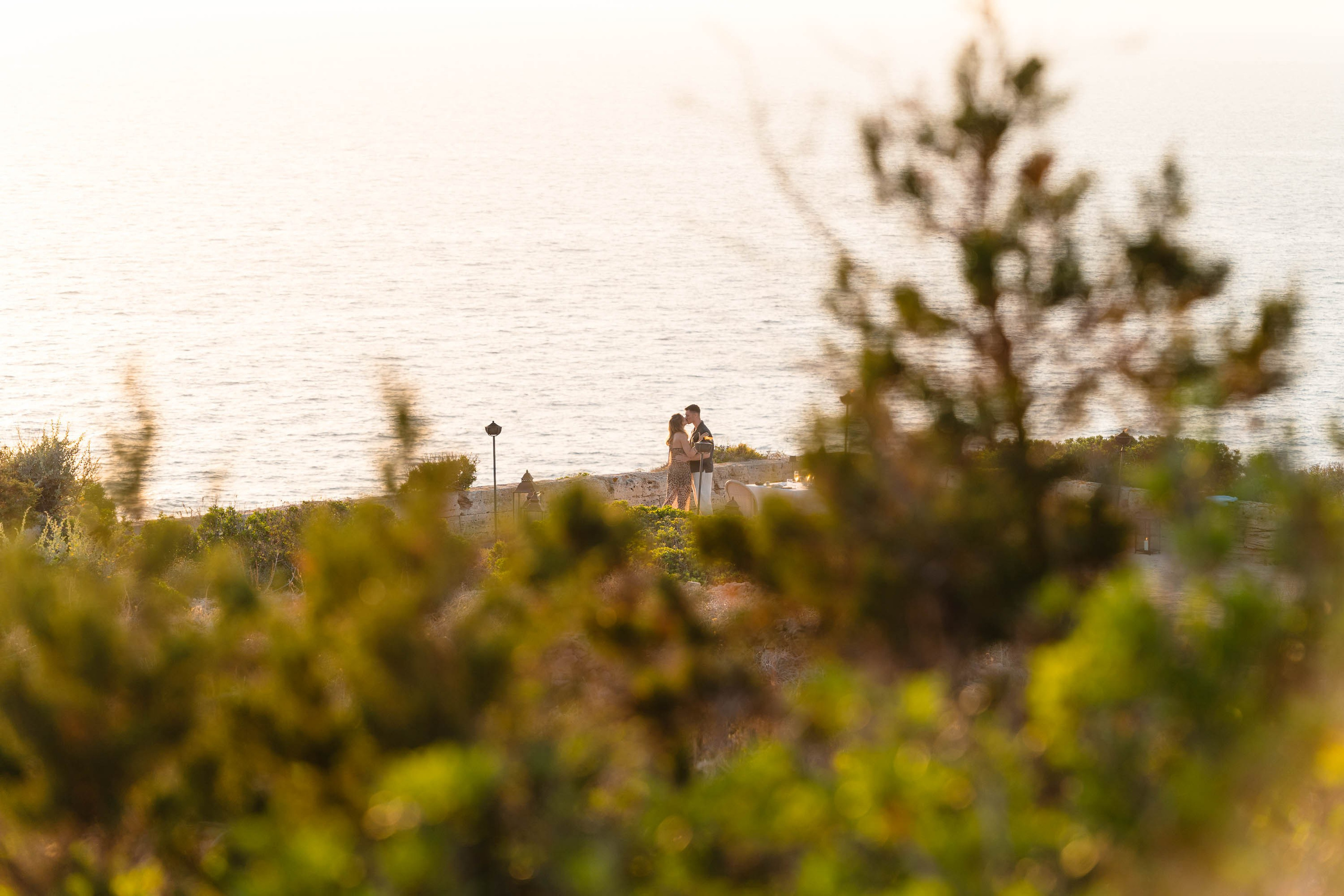 Dusk Wedding Proposal Cap Rocat. Mallorca Wedding, Corporate & Social Photographer