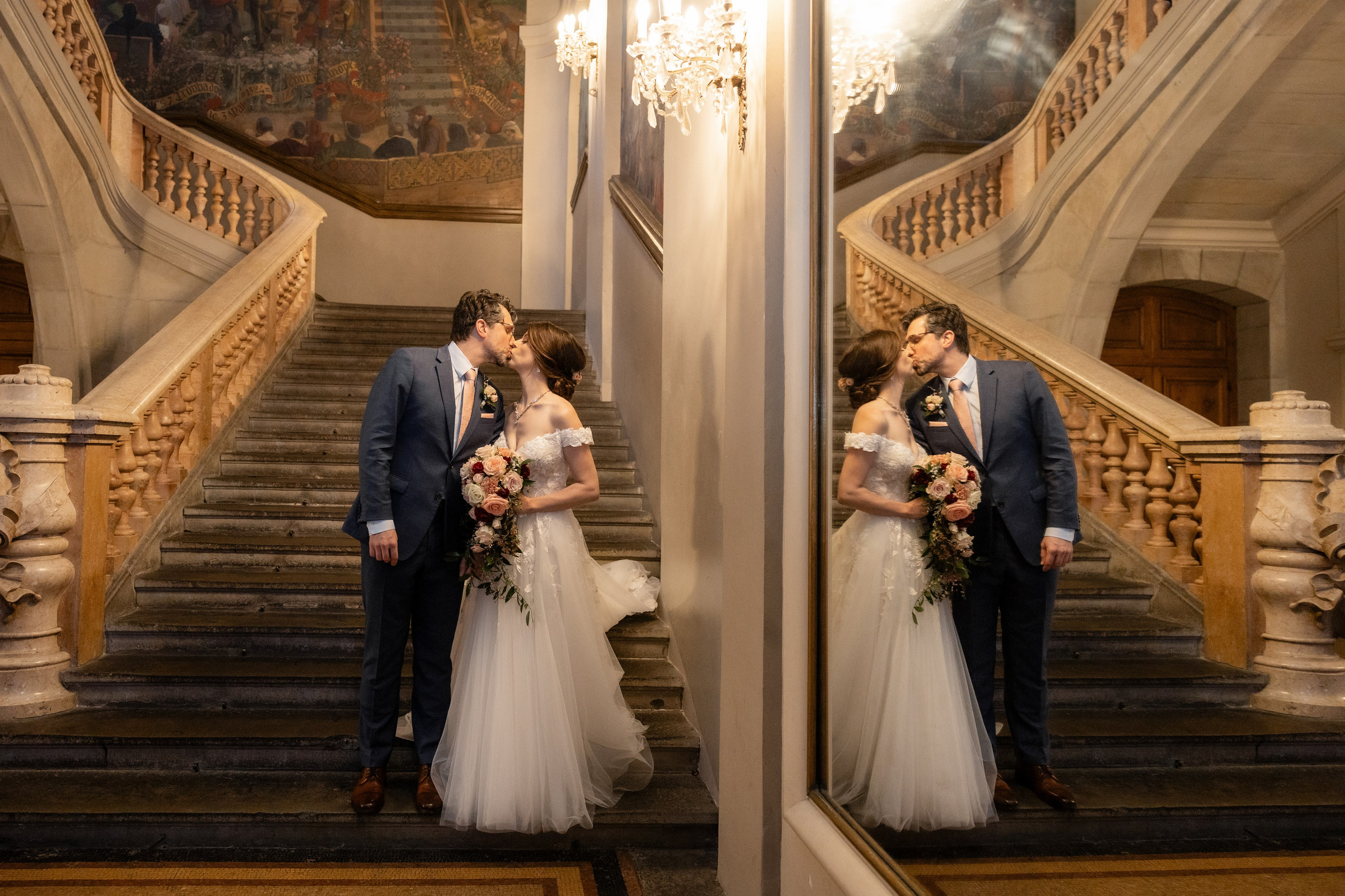 Christmas wedding to remember in Toulouse, Capitole. Gillian & Scott. Eugenie Smirnova — wedding, corporate and lifestyle photographer in Toulouse and Southwest France