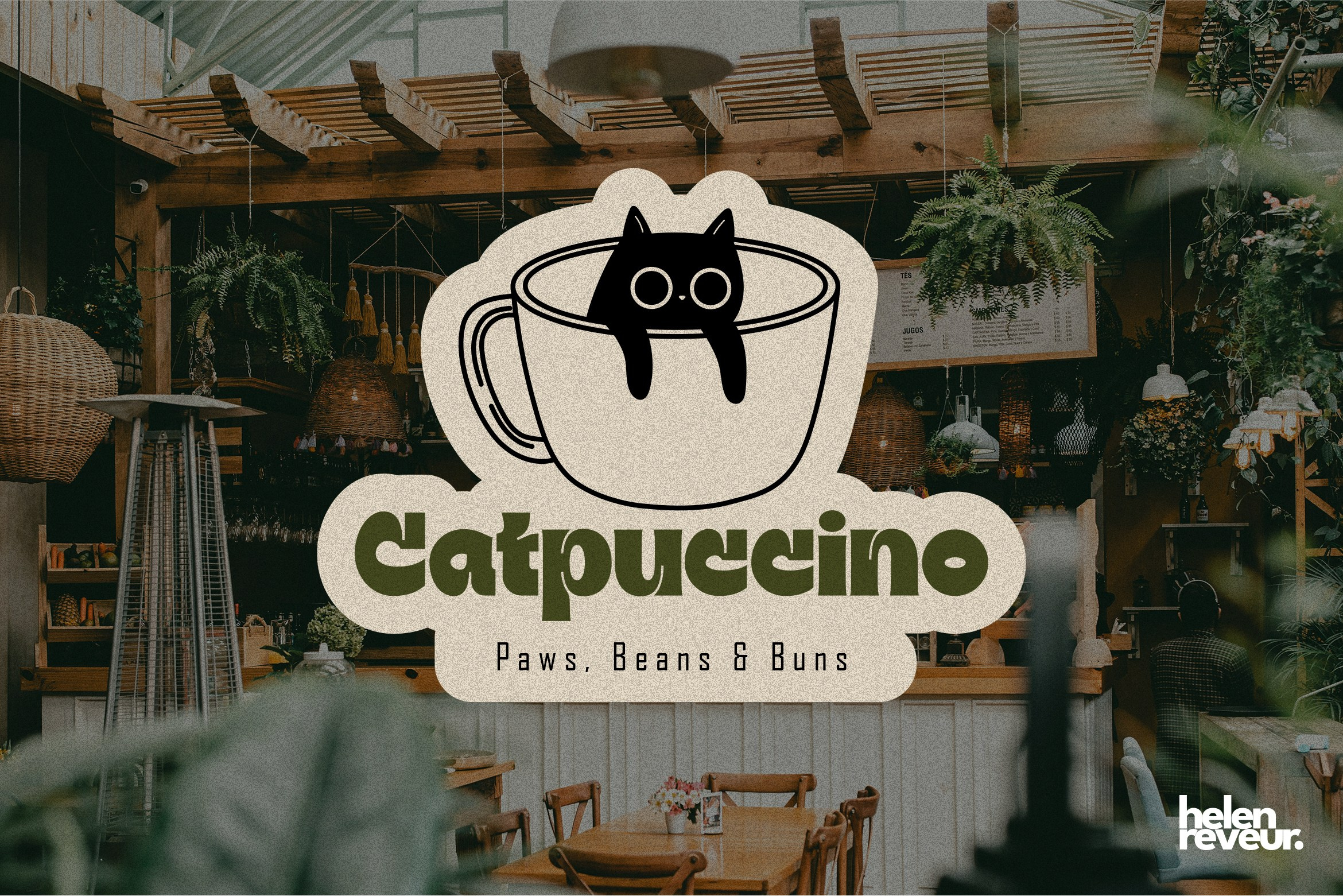 Catpuccino. Helen Reveur | Illustrator & Brand Designer | Ready-Made & Custom Illustrations