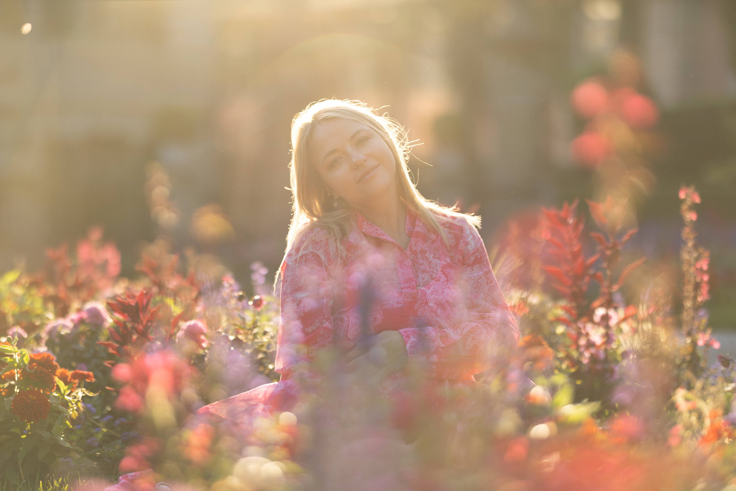 Raisa in secret garden. Family photographer Zurich & Switzerland Daria Moore