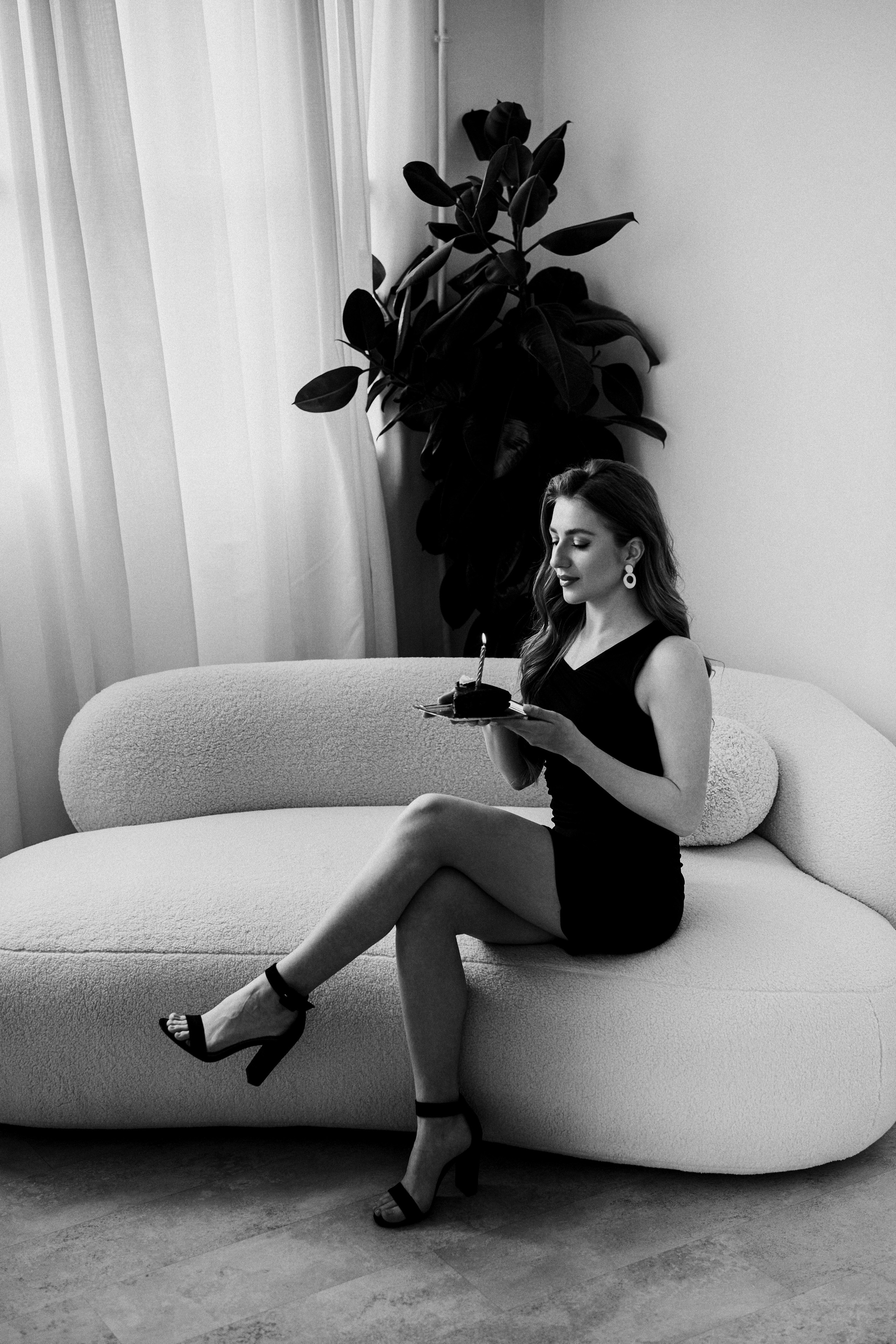 Анна. Черно-белый портрет. Фотограф в Барселоне Жанна Захарченко